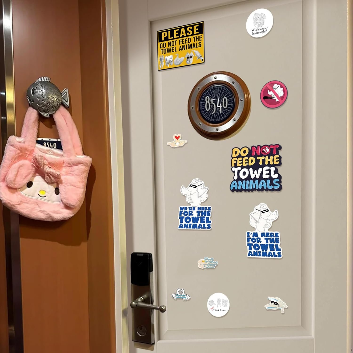wholesale 11pcs cruise door magnets decorations, animal towel magnetic ship magnet for cabin room decor - 7'' x 9.4'' extra large factory & supplier oem