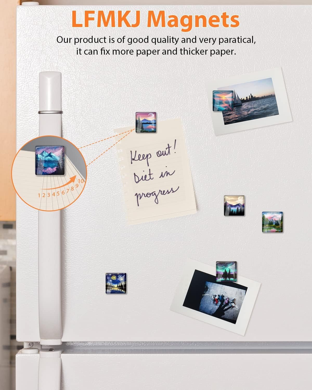 wholesale 12 pcs glass strong refrigerator magnets fridge, colorful square fridge magnets decorative for office whiteboard, cabinet, dishwasher, locker factory & supplier oem