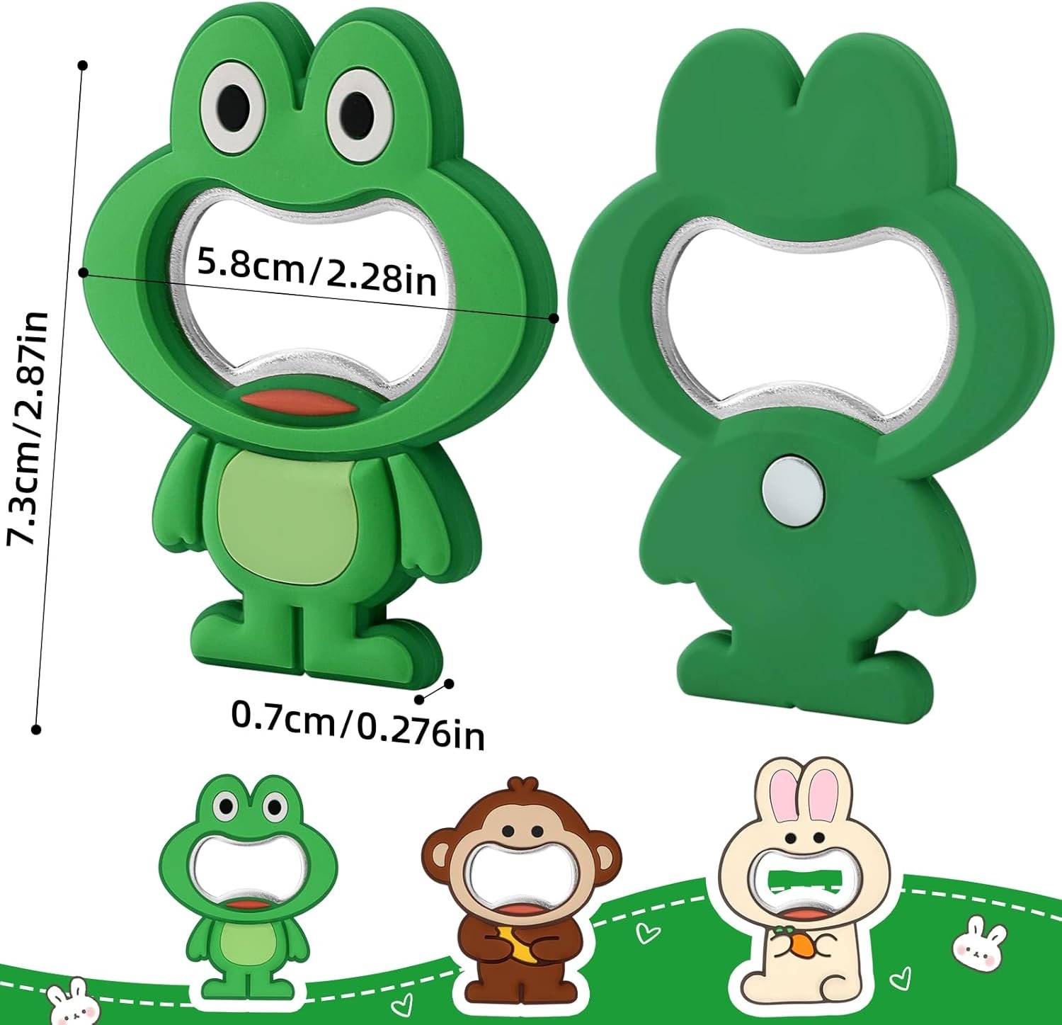 wholesale magnetic animal-shaped beer bottle opener, cute bottle cap opener fridge decor for pet lovers, strong hold refrigerator magnet opener for beer, soda, coke bottles factory & supplier oem