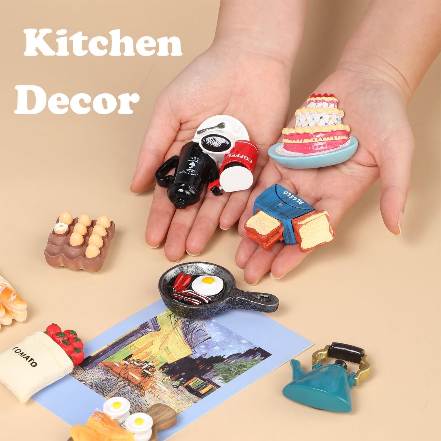 wholesale 12pcs food fridge magnets for fridge fun cute magnet refrigerator stickers for kitchen magnet decorative strong resin magnets home decor office factory & supplier oem
