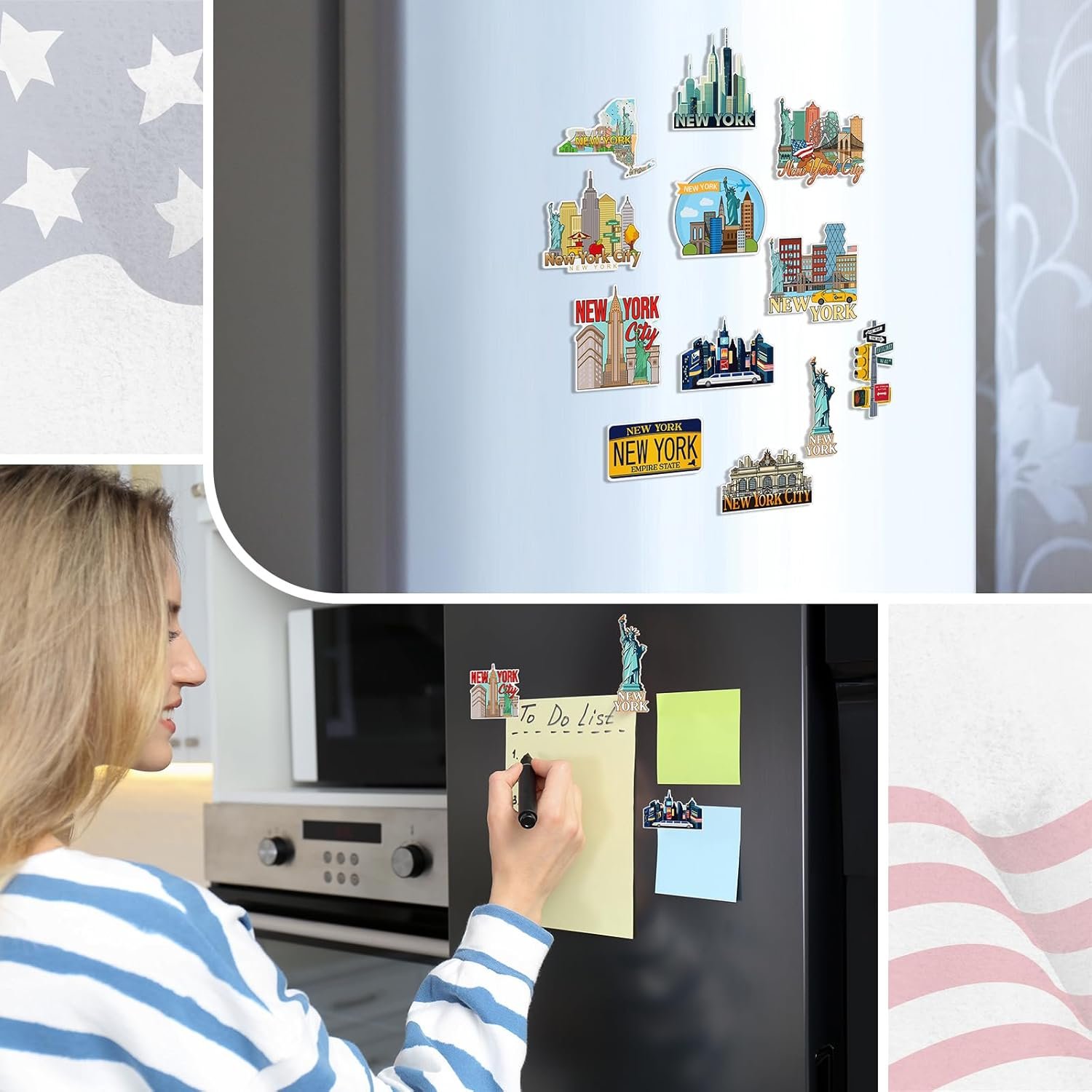 wholesale xuhal 12 pcs new york fridge magnet usa cities magnetic refrigerator stickers souvenirs gifts for refrigerator home decoration factory & supplier oem