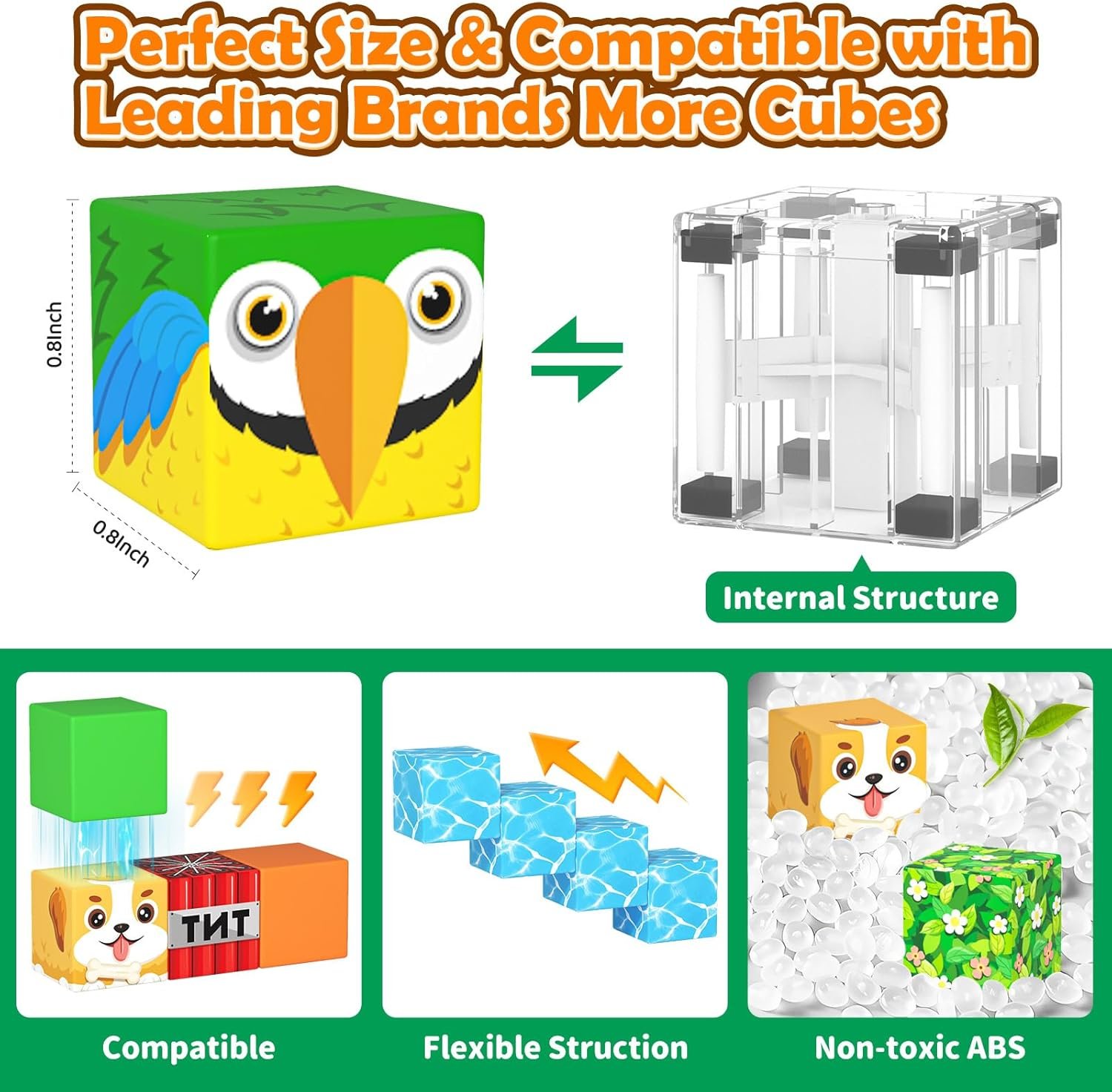wholesale 100pcs magnetic blocks with forest animals toys, build mine magnet world set, magnetic tiles building for boys & girls age 4-8 5-7, stem montessori sensory toys for toddlers kids gifts 3+ years old factory & supplier oem