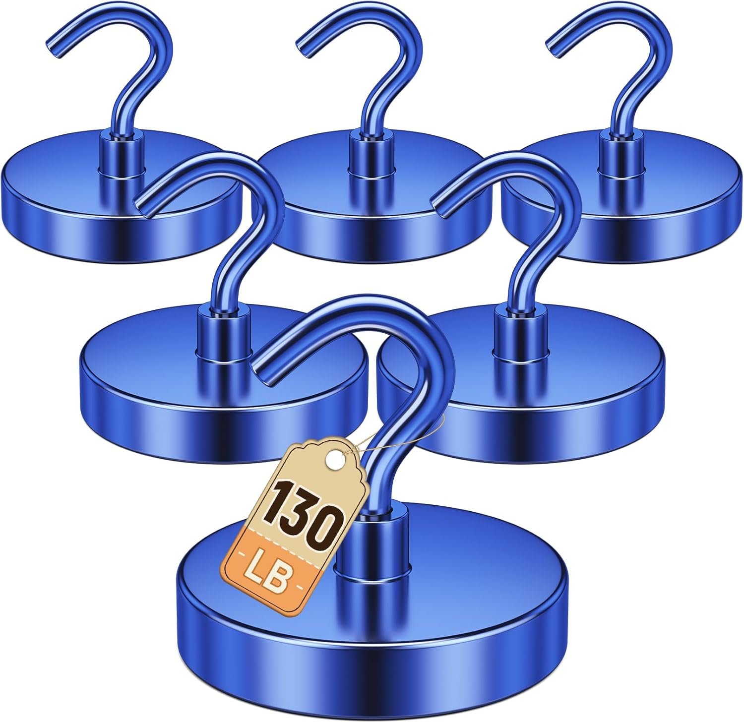 wholesale strong magnetic hooks, blue magnet hooks heavy duty for cruise cabins, cruise ship essentials, 130lbs fridge magnets for door decorations, camper accessories, classroom essentials, food truck factory & supplier oem