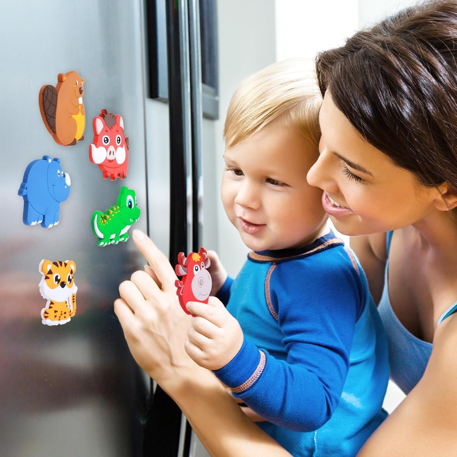 wholesale supineedo refrigerator magnets for kids, animal fridge magnets for toddlers1-3, full back magnet for babies, cute magnetic toys factory & supplier oem