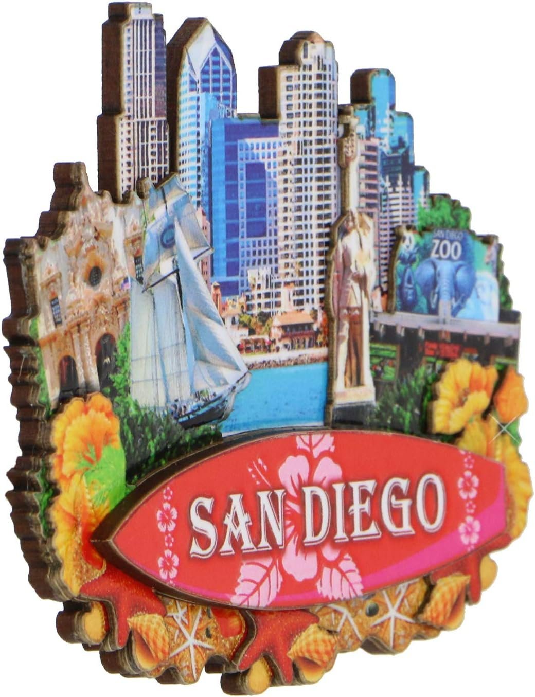 wholesale 3d san diego magnet california souvenir factory & supplier oem
