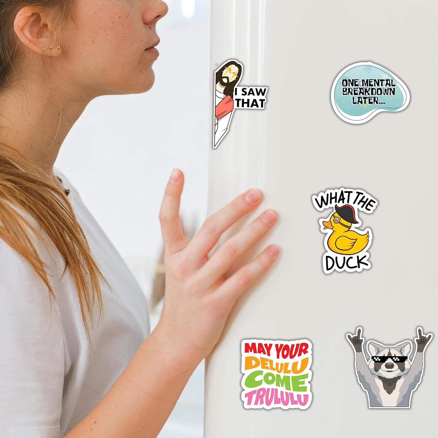 wholesale debinolo 16 pcs funny fridge magnets for adults, and words for refridgerator cabinet door dishwasher filing cabinets tool box home/office decoration factory & supplier oem