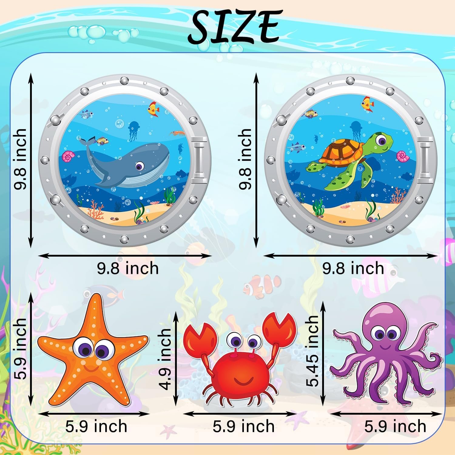 wholesale cruise door decorations magnetic - 5pcs large ocean animal cruise ship cabin door magnets decor, under the sea funny cruise magnet stickers for fridge refrigerator cars carnival party decor factory & supplier oem
