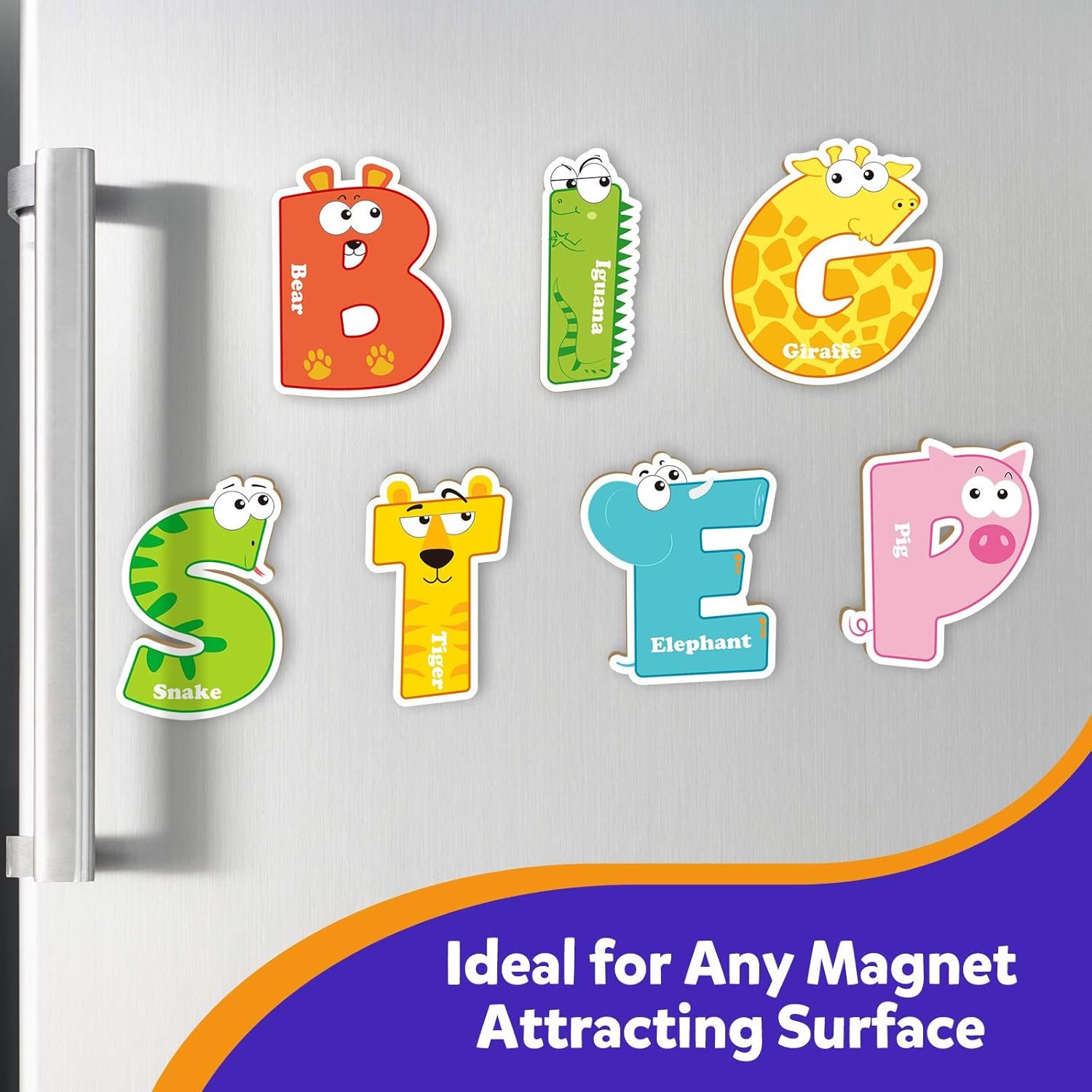 wholesale coogam magnetic letters 26pcs jumbo abc alphabet colorful animal shape large uppercase fridge magnets educational toy set learning spelling games for kids 3 4 5 years old factory & supplier oem