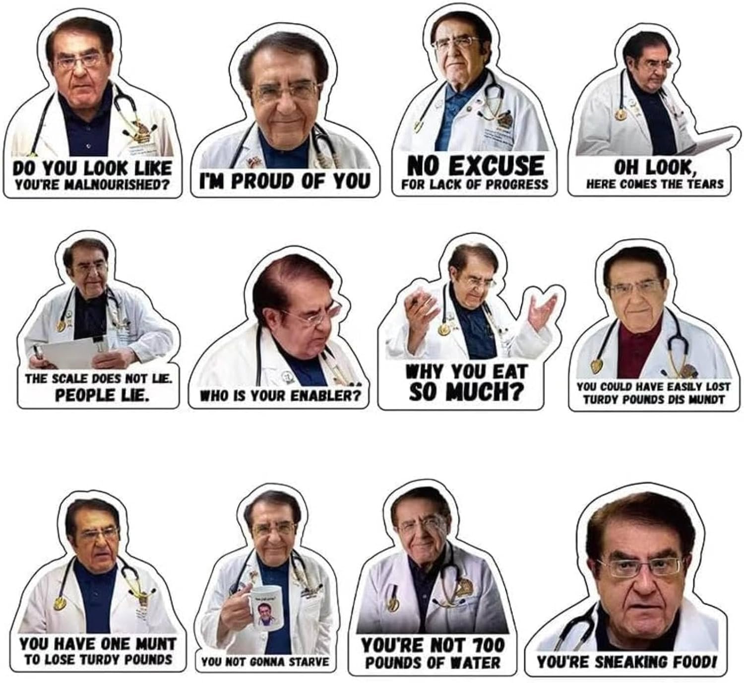 wholesale dr now magnets fridge 12-pack, high definition ultra strong magnet for refrigerator & car - funny dr nowzaradan motivational diet factory & supplier oem