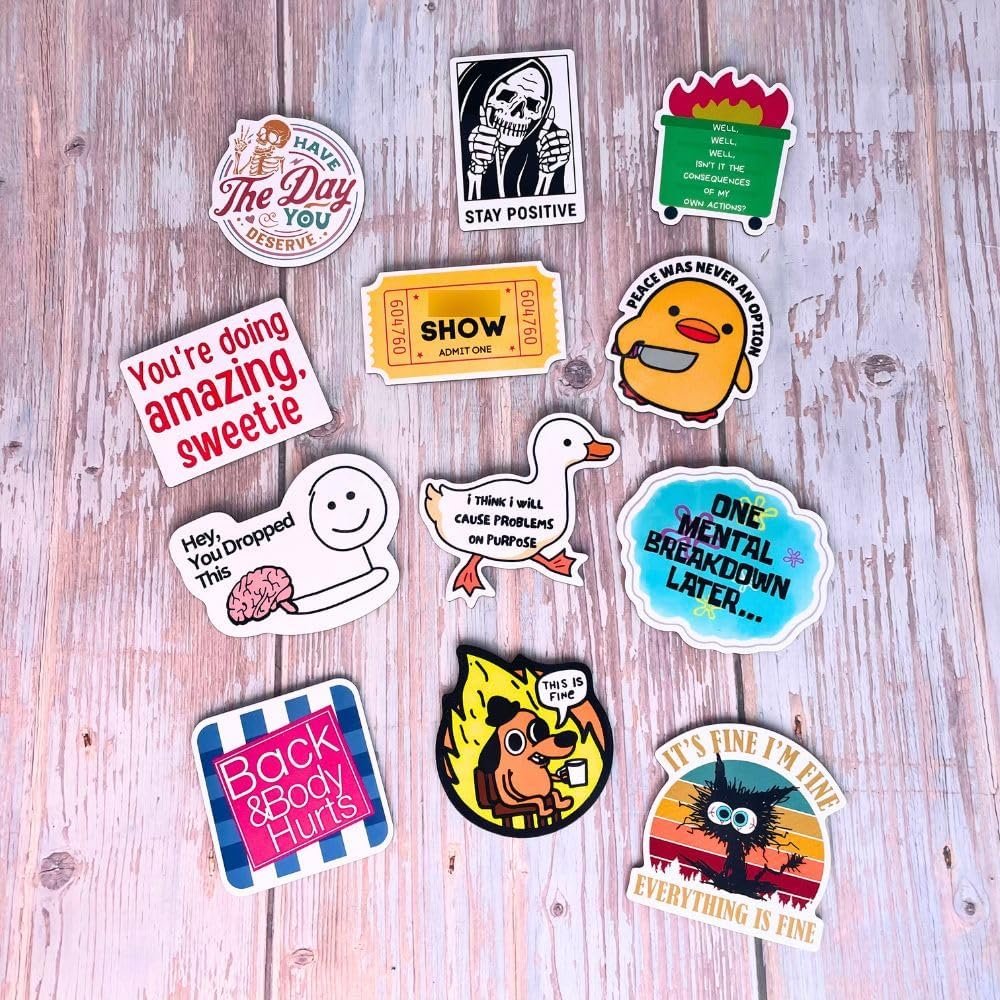 wholesale yj premiums 12-piece fridge magnets - funny memes, cute animals, and words for home/office decoration factory & supplier oem