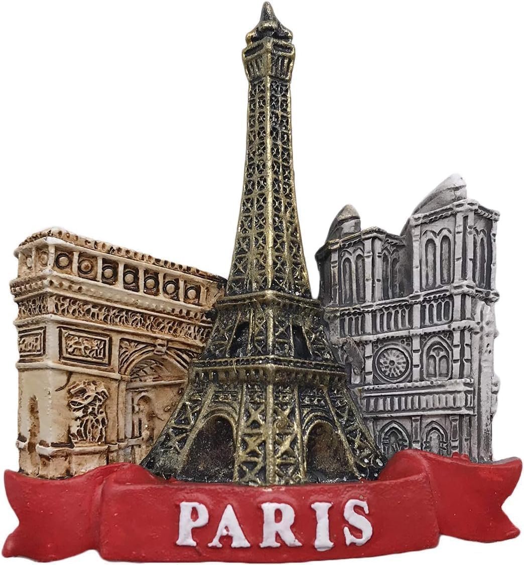 wholesale paris france eiffel tower 3d refrigerator magnet - resin souvenir fridge decoration for home, kitchen, office factory & supplier oem