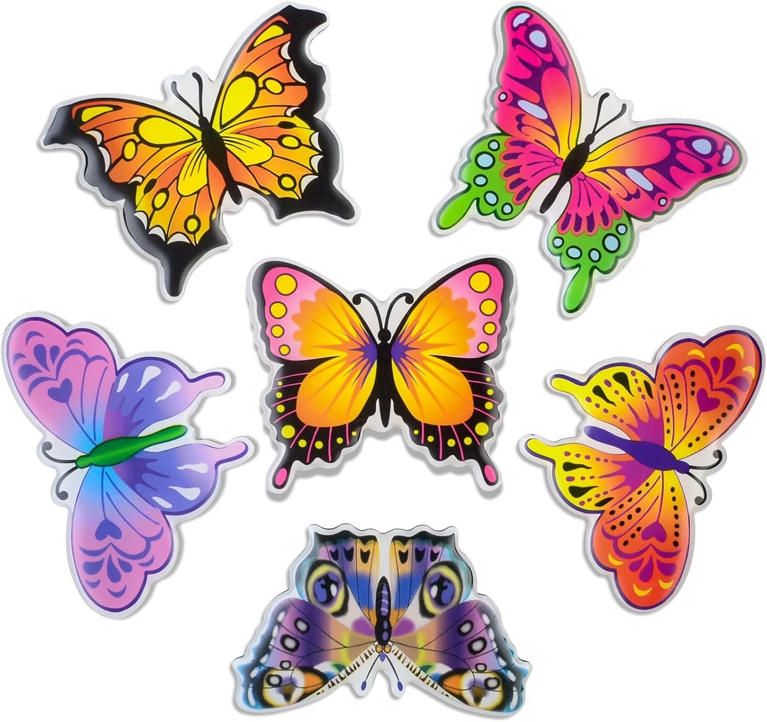 wholesale morcart butterfly magnets for fridge, cute animal magnets for refrigerator kitchen office classroom lockers teacher students whiteboards 6pcs factory & supplier oem