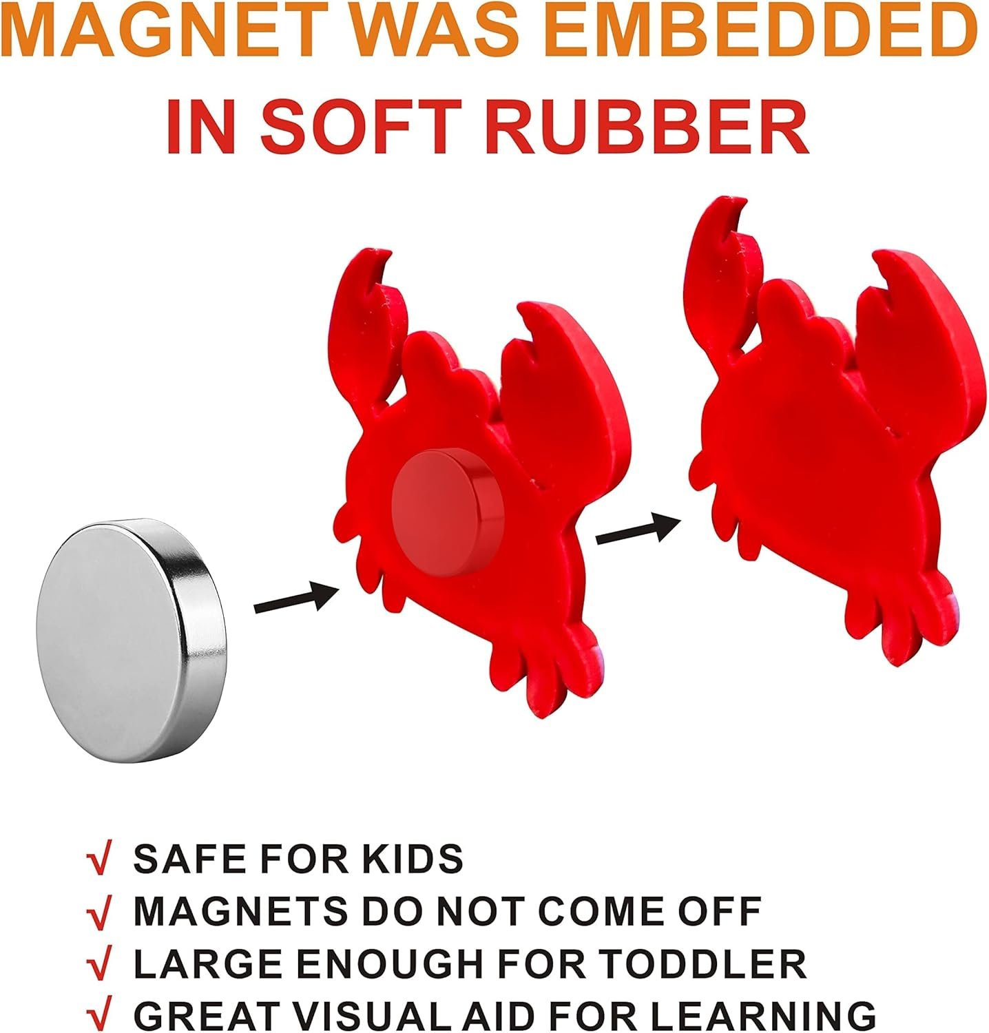 wholesale fridge magnets for kids refrigerator magnetic - kopada baby fridge magnet for toddlers animals magnetic toys gift for babies child safe kids magnets factory & supplier oem