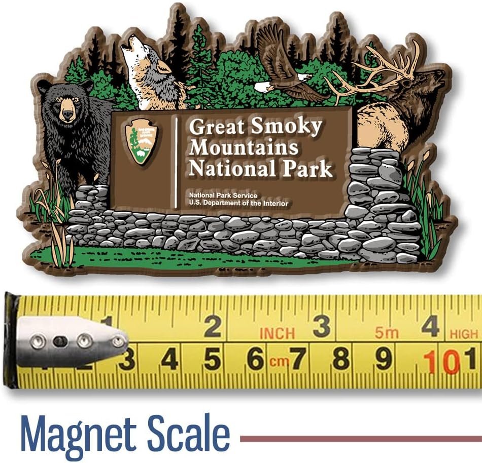 wholesale great smoky mountains national park entrance sign magnet by classic magnets, 4.1