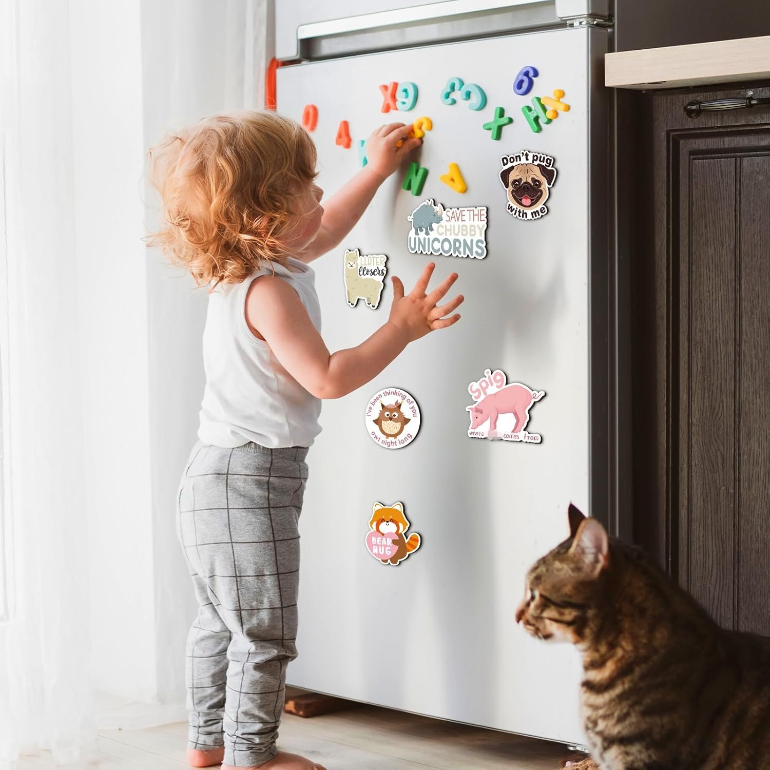 wholesale kanayu 16 pcs funny cute magnets adult fridge refrigerator puns magnets for adults for home locker whiteboard office school cabinet(animal) factory & supplier oem