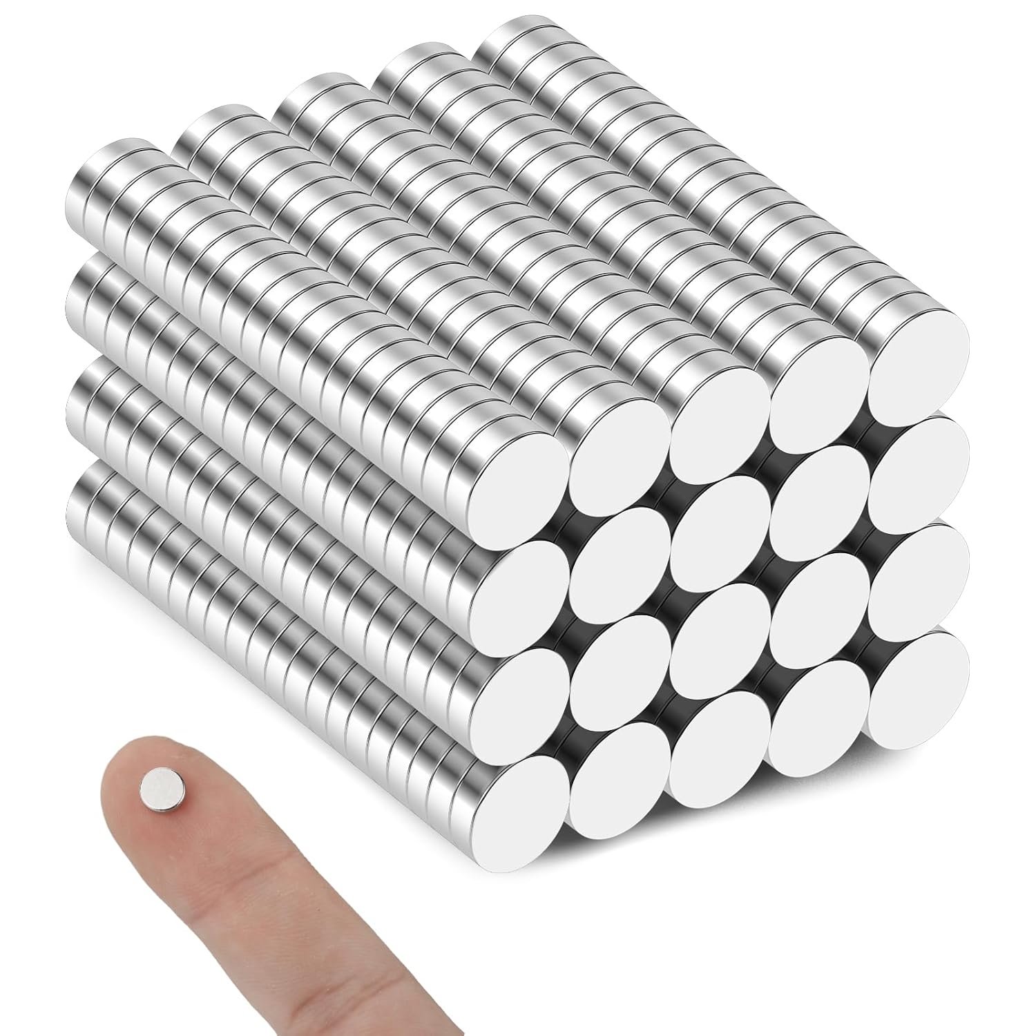 wholesale small magnets, 400 pack refrigerator magnet 6x2mm rare earth magnets neodymium magnet for crafts, whiteboard, kitchen cabinet factory & supplier oem