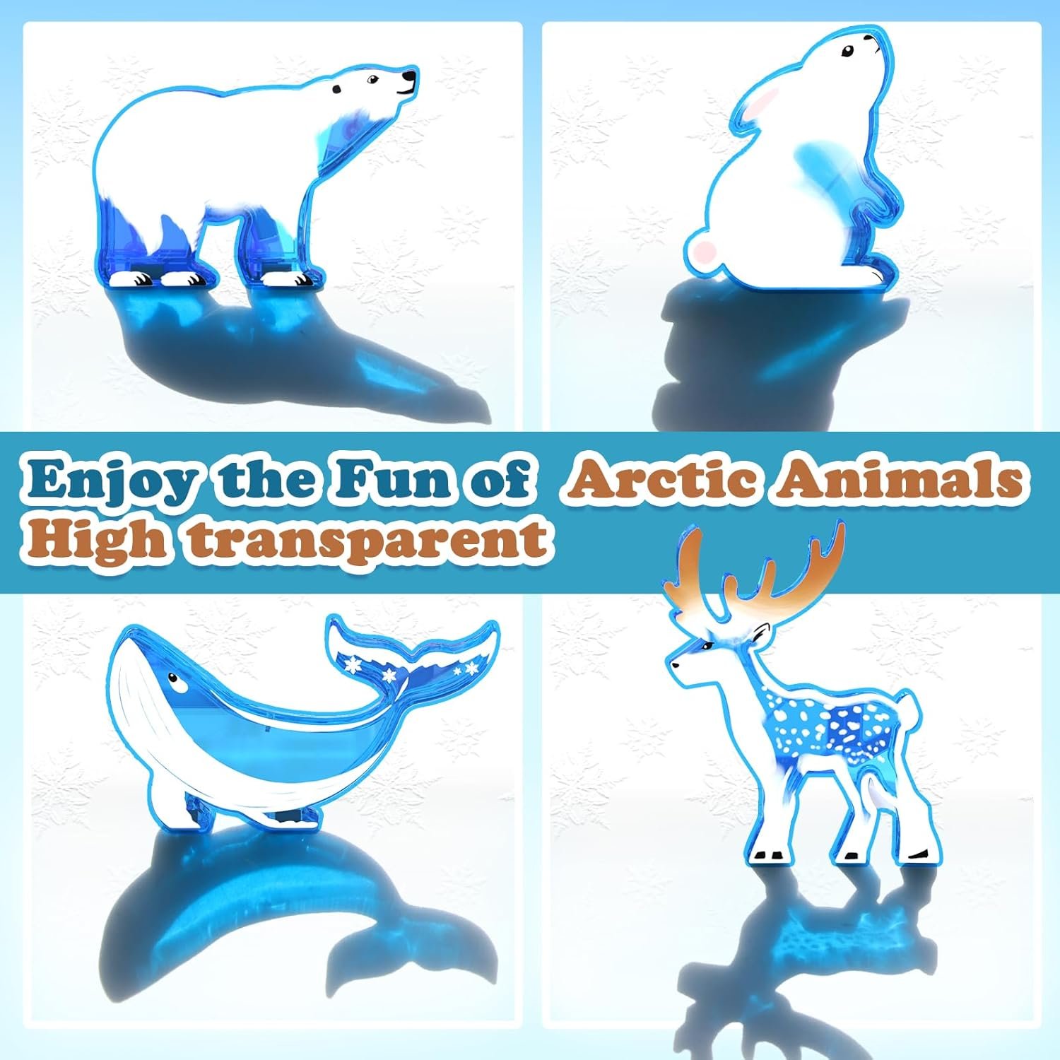 wholesale magnetic tiles arctic animal magnet tiles toddler toys for girls ages 3-5 4-7 6-8 pretend play magnetic building blocks kids toys gifts for 3+ year old stem learning and fun factory & supplier oem