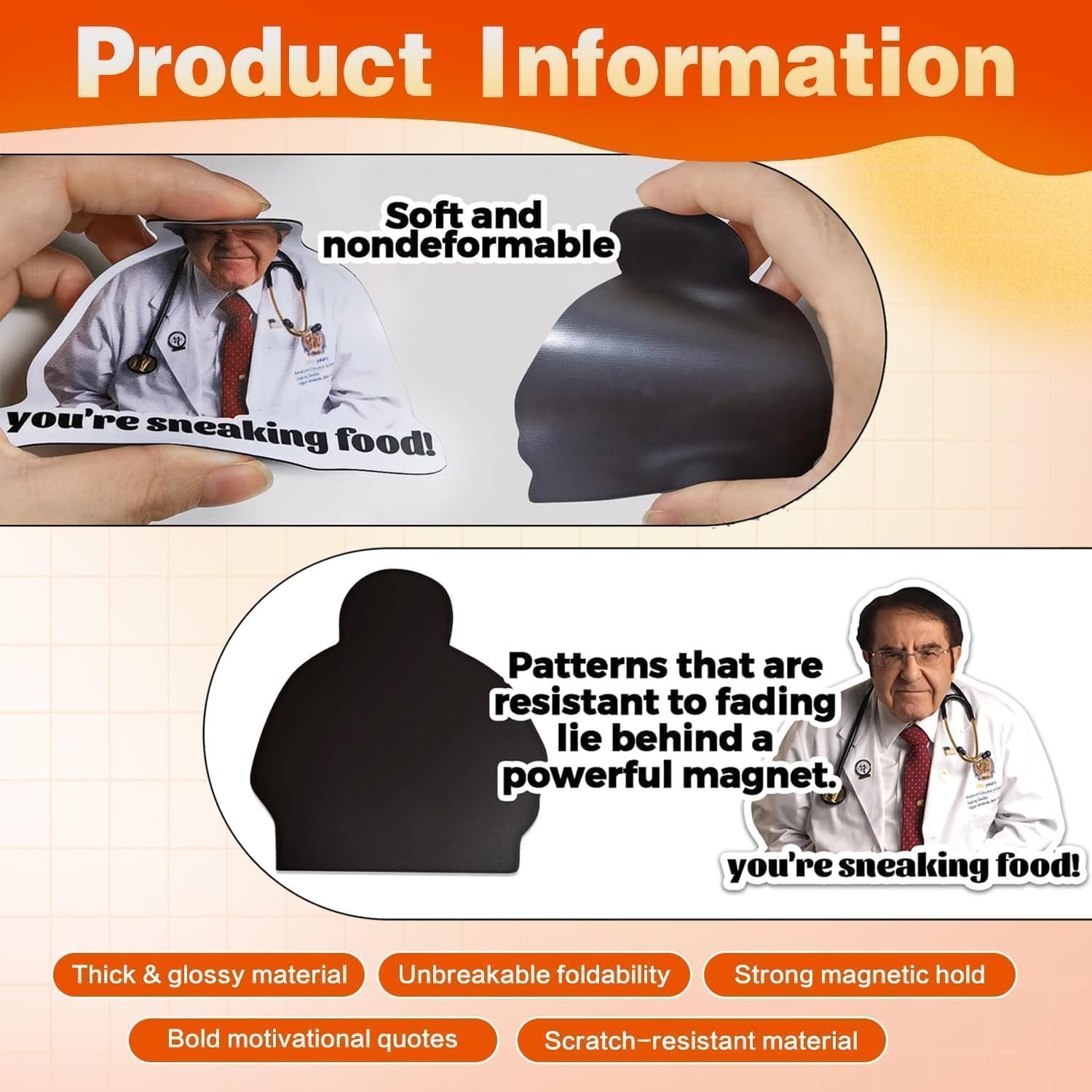 wholesale dr now magnets fridge 12-pack, high definition ultra strong magnet for refrigerator & car - funny dr nowzaradan motivational diet factory & supplier oem