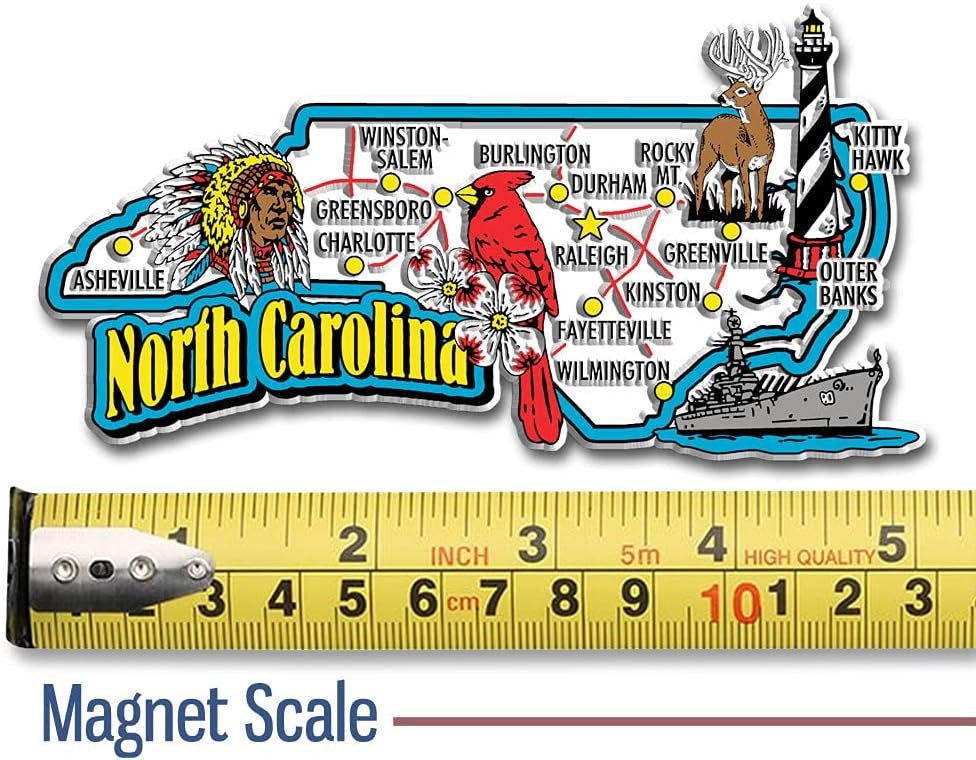 wholesale north carolina jumbo state magnet by classic magnets, 5