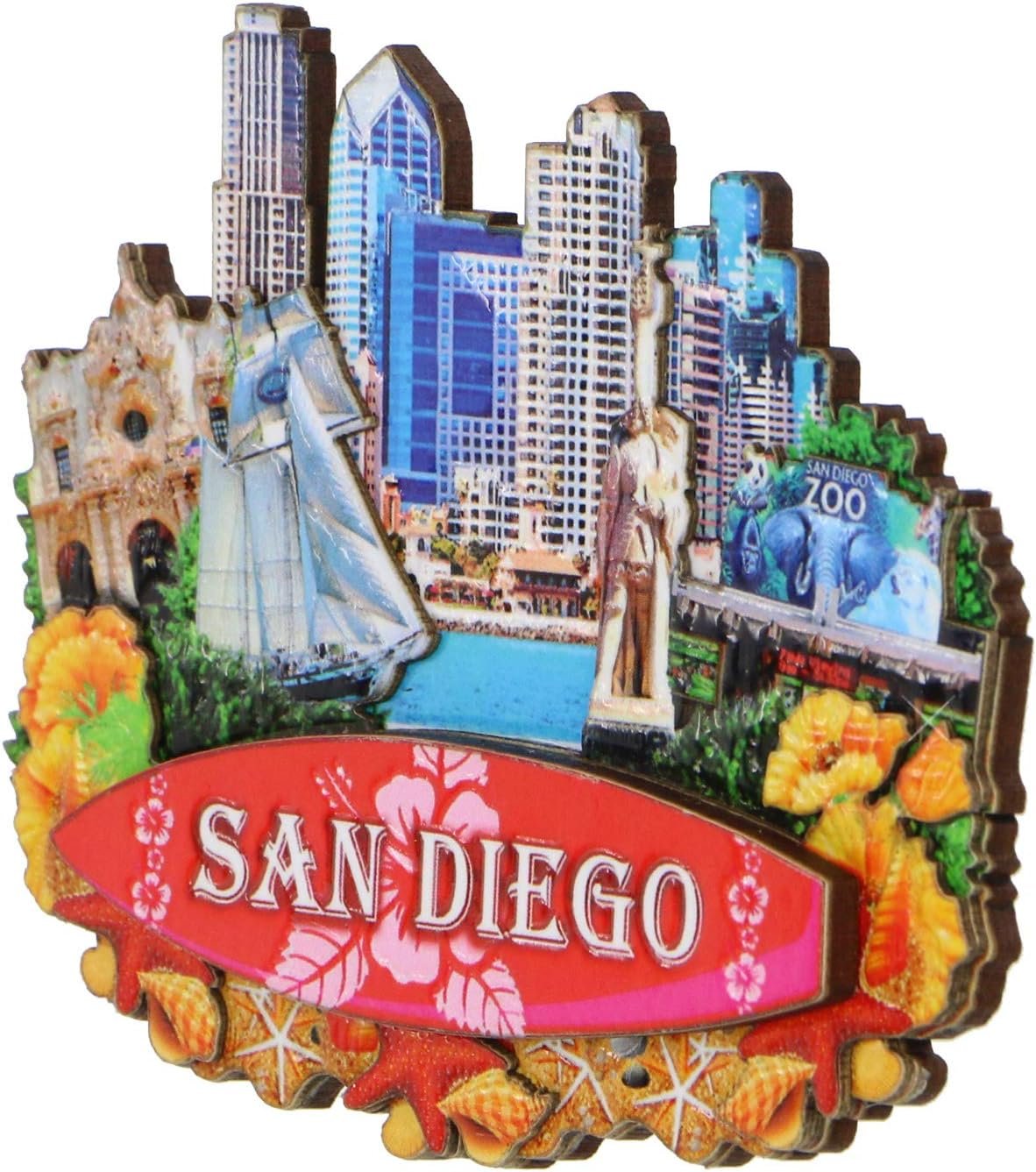 wholesale 3d san diego magnet california souvenir factory & supplier oem