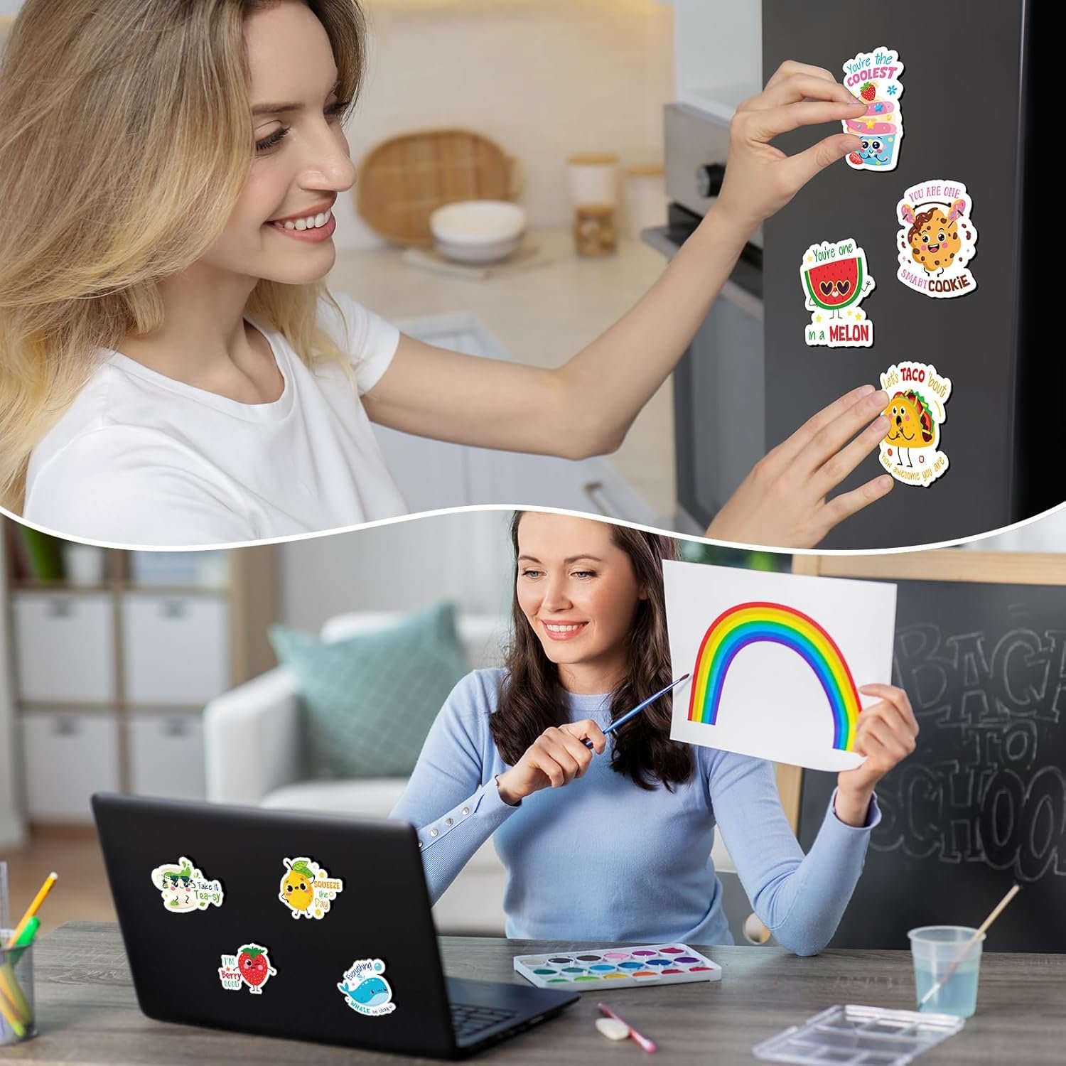 wholesale kanayu 16 pcs cute fridge magnets fun puns magnetic stickers decorative refrigerator decal funny magnets for locker fridge stickers for whiteboard laptop office adult (food and animal) factory & supplier oem