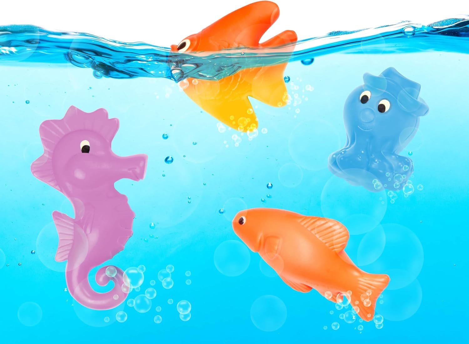 wholesale b. toys - little fisher's kit magnetic fishing playset - 2 rods & 8 color-changing sea animals for pool, tub play - educational toddler toys for hand-eye coordination - ages 3+ factory & supplier oem