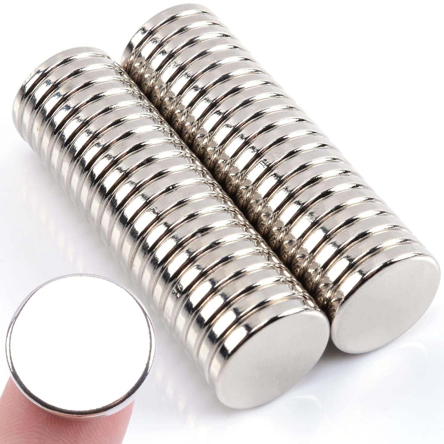 wholesale min ci 40 pcs super strong neodymium disc magnets, 18 mm x 3 mm small magnets for dry erase board whiteboard office fridge crafts, mini round rare earth magnet s for building scientific models factory & supplier oem