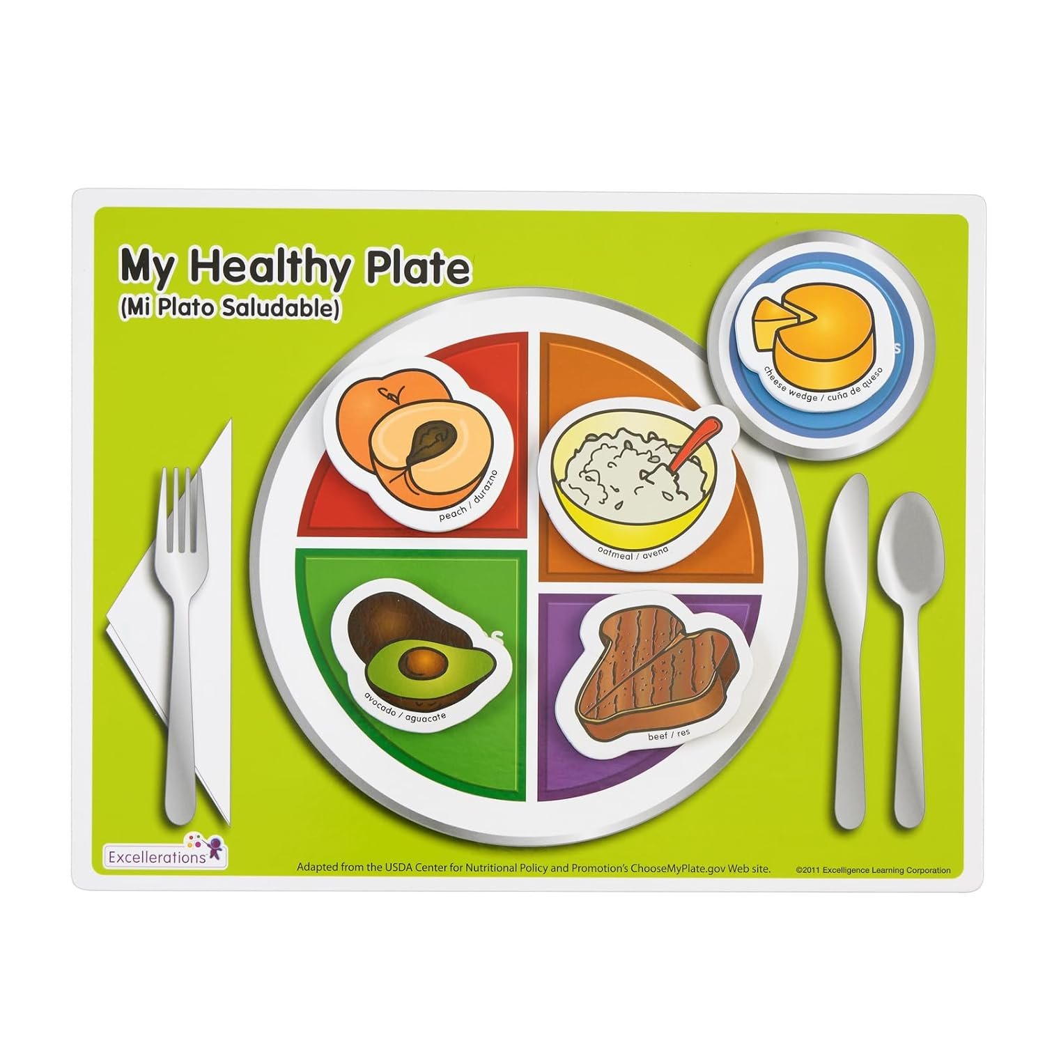 wholesale excellerations my healthy plate magnet nutrition and food activity set for kids pack of 4 factory & supplier oem