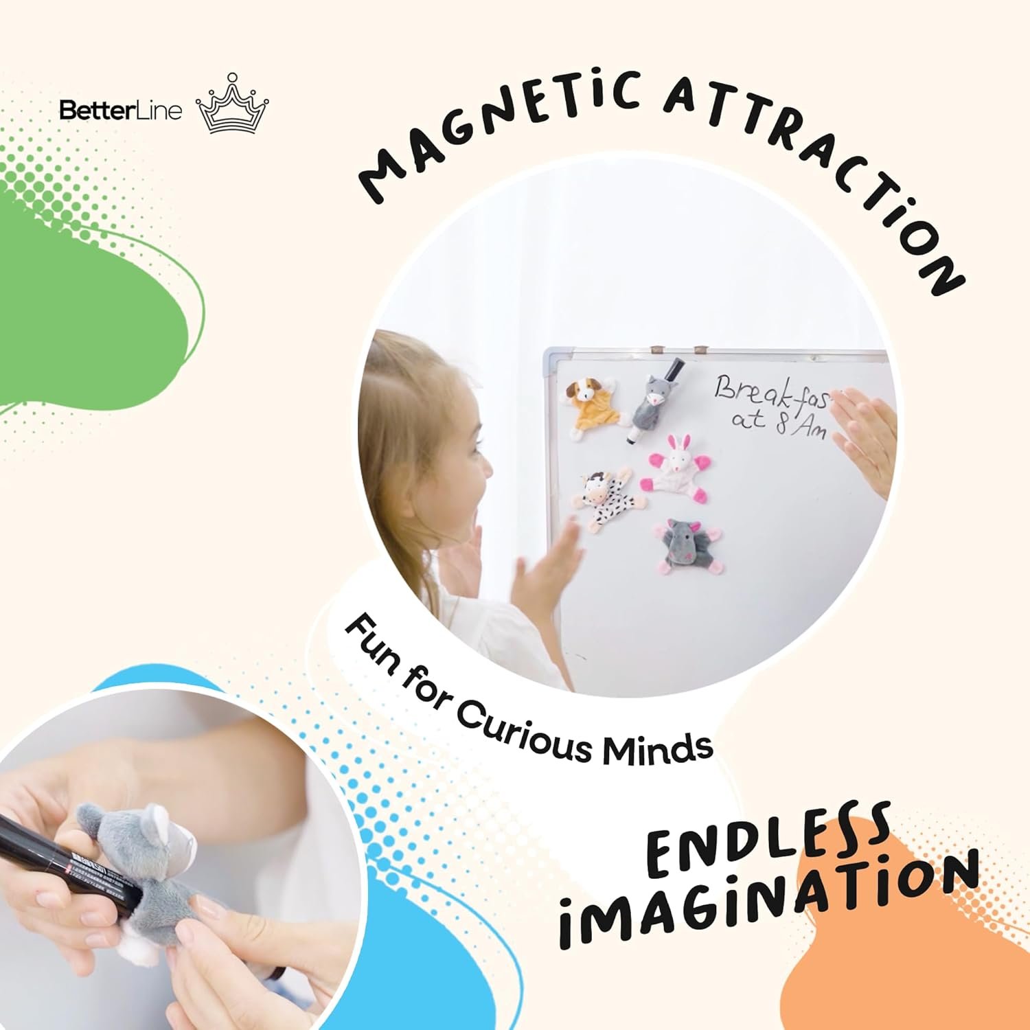 wholesale fun and educational animal fridge magnets for kids -soft plush magnetic animal characters for learning and play, fridge toys for toddlers 1-3, board magnets, locker buddies factory & supplier oem