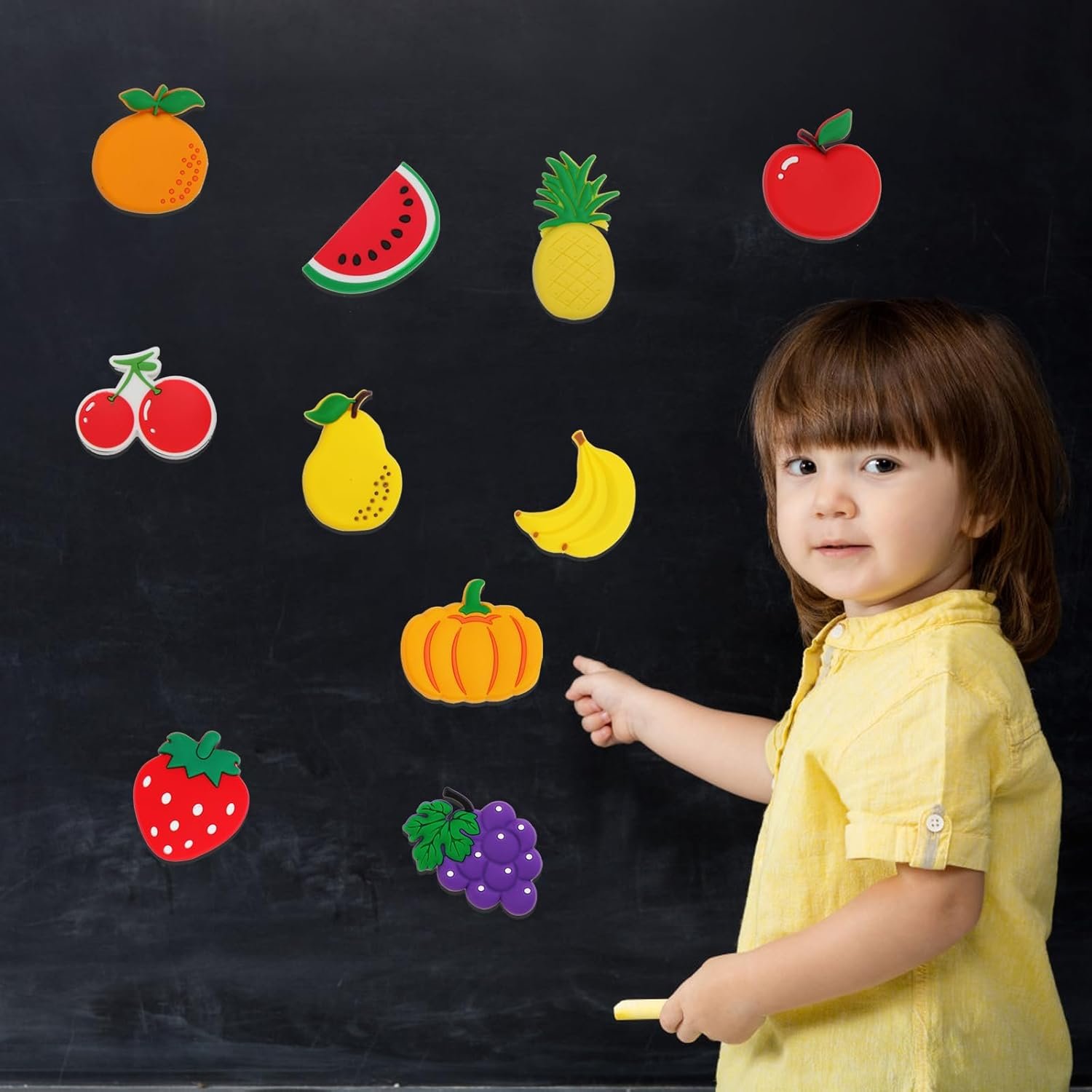 wholesale refrigerator magnets for toddlers - cute fruit fridge magnets for toddlers 1-3,full back magnetic toddler magnets for baby ages 3 factory & supplier oem