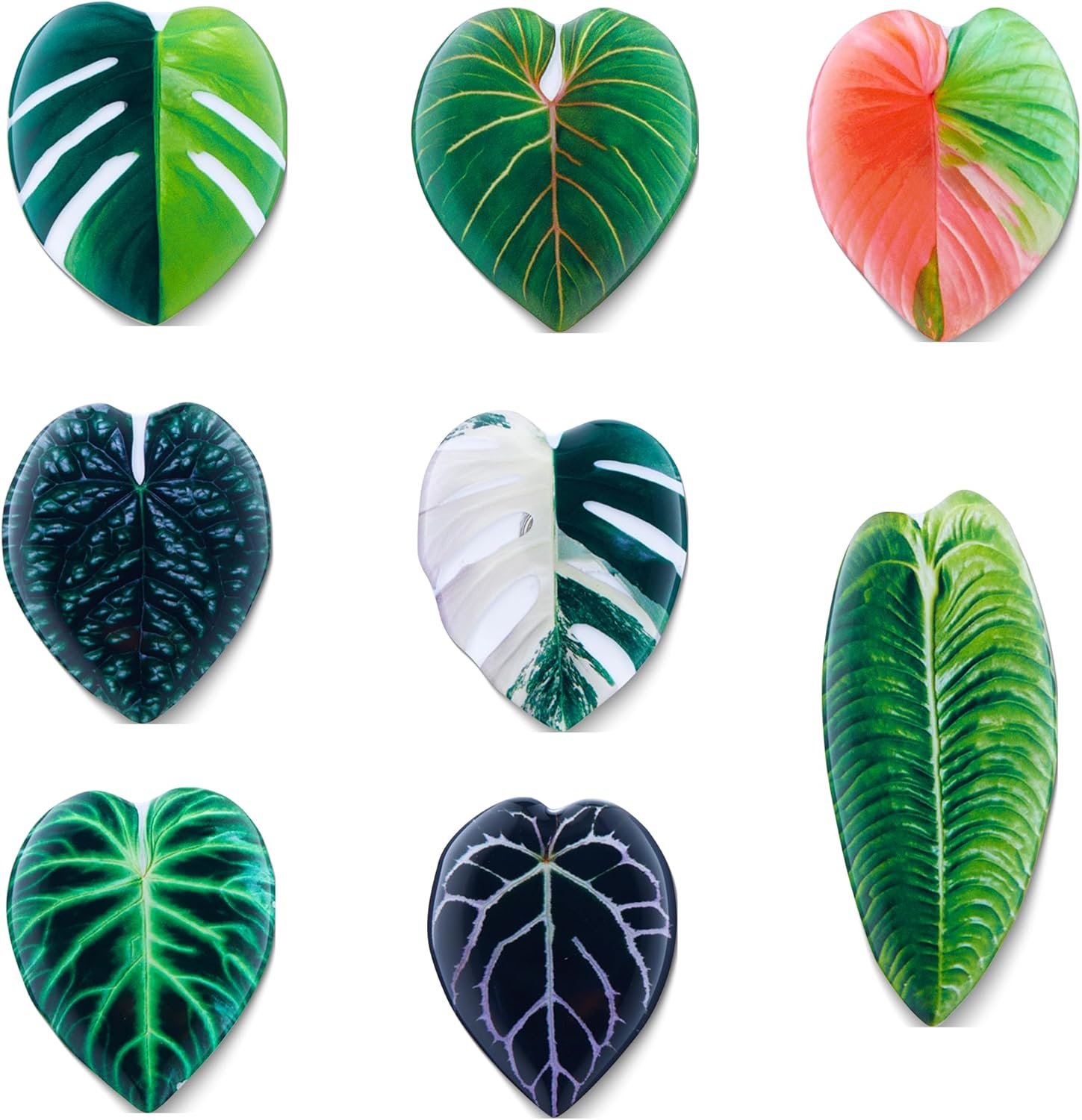 wholesale decorative leaf shaped magnets for home, set of 8, living room, kitchen, bedroom decor (8) factory & supplier oem
