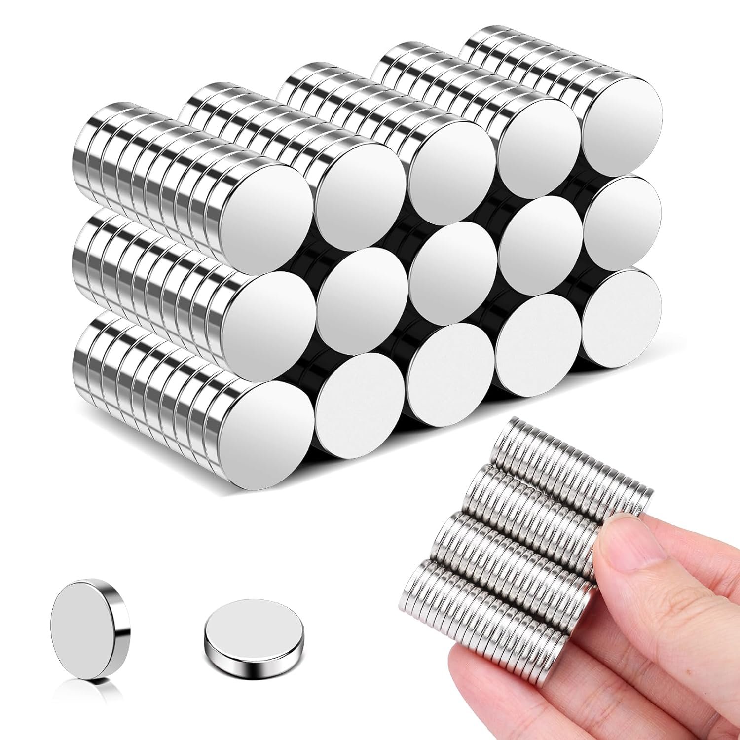 wholesale trymag small 150pcs neodymium magnets, 12x2mm tiny strong small round circle rare earth magnets for refrigerator, office, whiteboard, crafts, diy, kitchen factory & supplier oem
