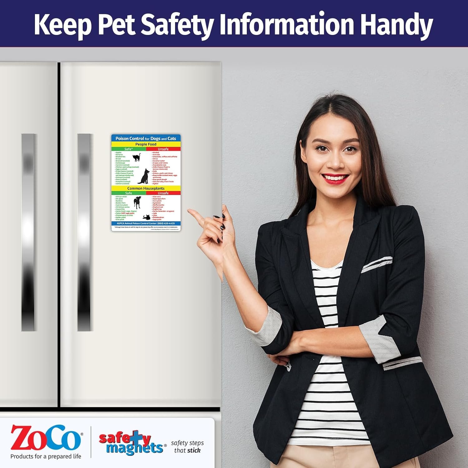 wholesale safe and toxic foods and plants for dogs and cats fridge magnet — 5