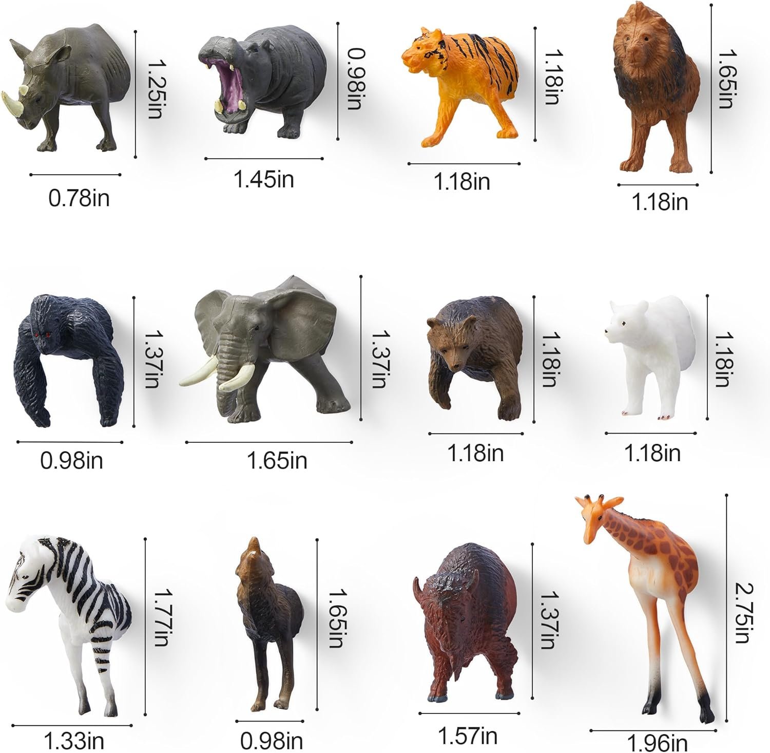 wholesale 12 adorable animal fridge magnets - bring funny wild animals to your refrigerator with these educational magnets factory & supplier oem