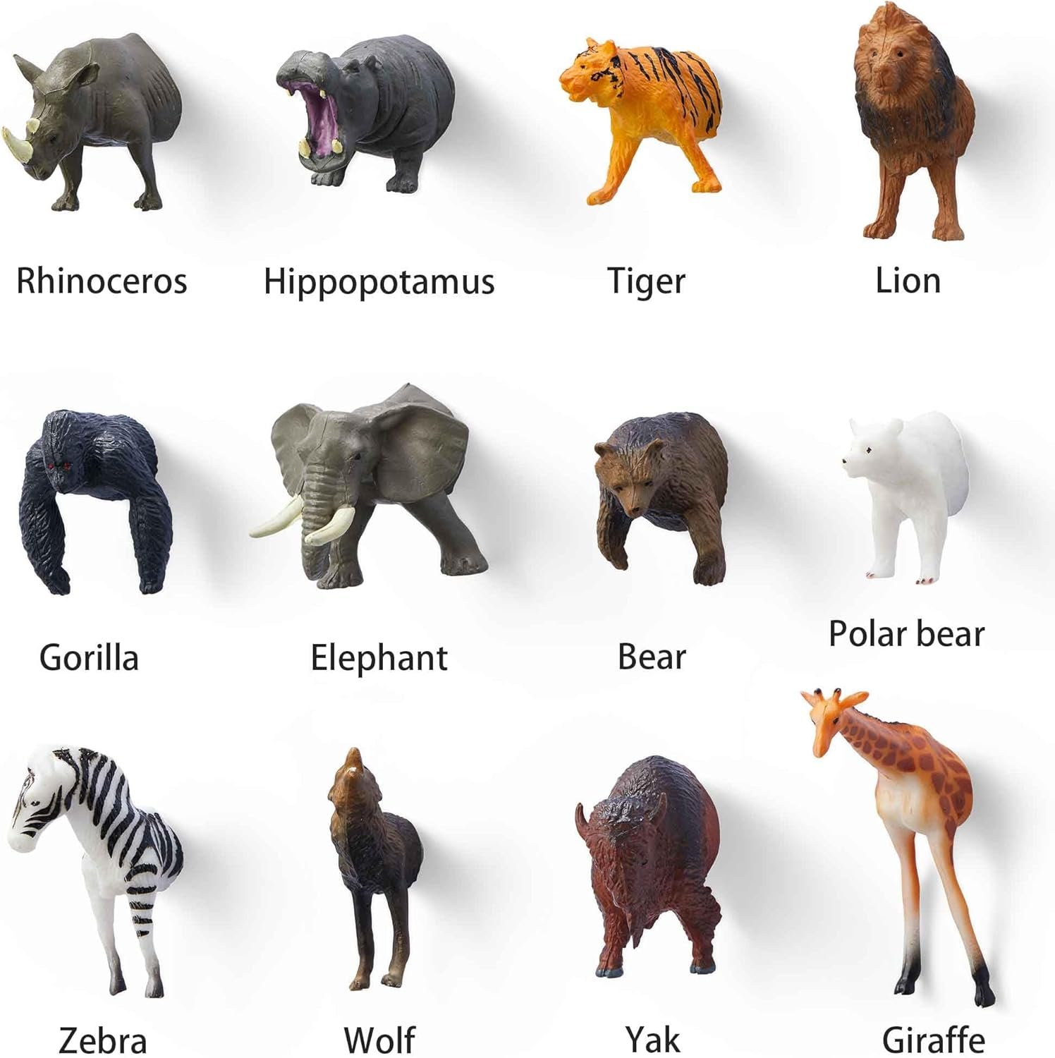 wholesale 12 adorable animal fridge magnets - bring funny wild animals to your refrigerator with these educational magnets factory & supplier oem
