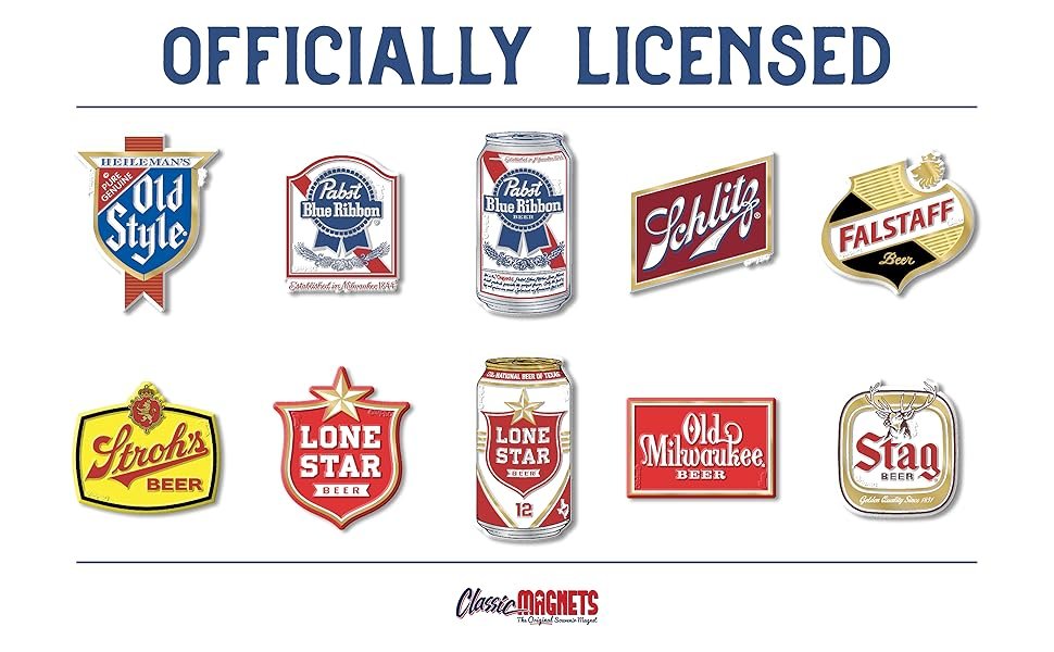 wholesale pabst blue ribbon beer can magnet by classic magnets, collectible gifts made in the usa, 2.0