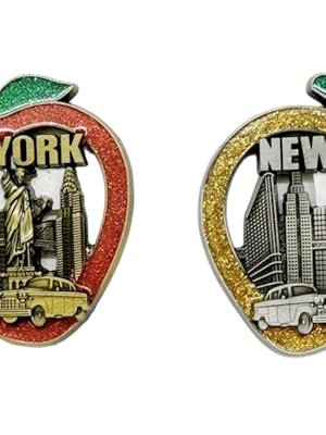 wholesale 10 pack multicolor bundle nyc metal refrigerator fridge magnets new york souvenir empire state building, skylines, statue of liberty, big apple, usa flag, fridge magnet bottle opener (color may vary) factory & supplier oem