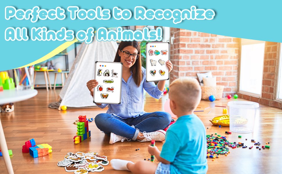 wholesale animal magnets, 50 pcs fridge magnets for kids, refrigerator magnets for toddlers farm animals wild zoo sea ocean animals educational learning magnetic toys for whiteboard baby preschool factory & supplier oem