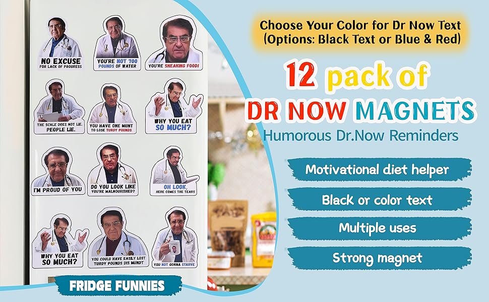 wholesale pack of 12, dr now magnets fridge, dr. nowzaradan fridge magnet - 3