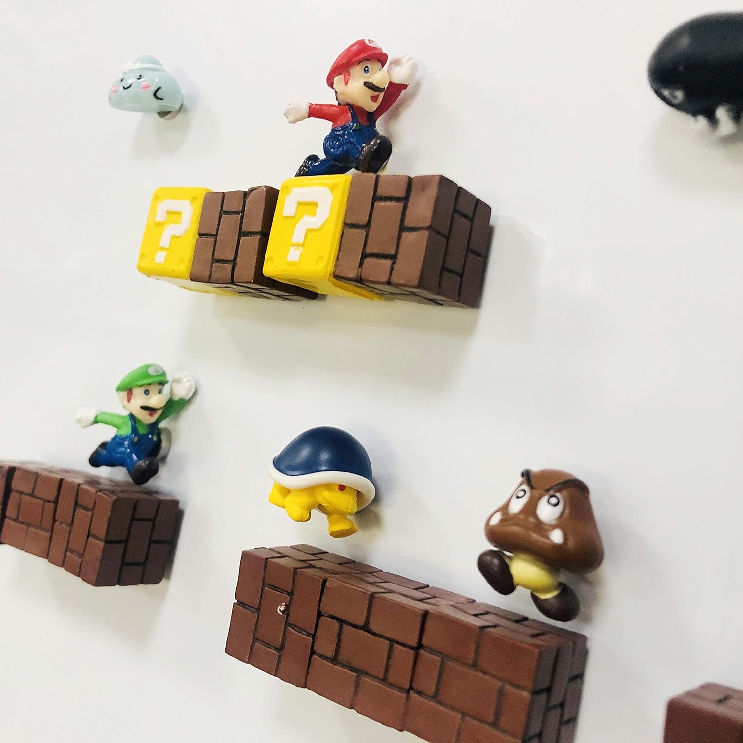 wholesale 21 pcs fun cute fridge magnets set ，3d refrigerator magnets set with plumber coin demon green tube magnets,calendar whiteboard magnets,christmas magnets，perfect for ornaments decoration collectionism factory & supplier oem