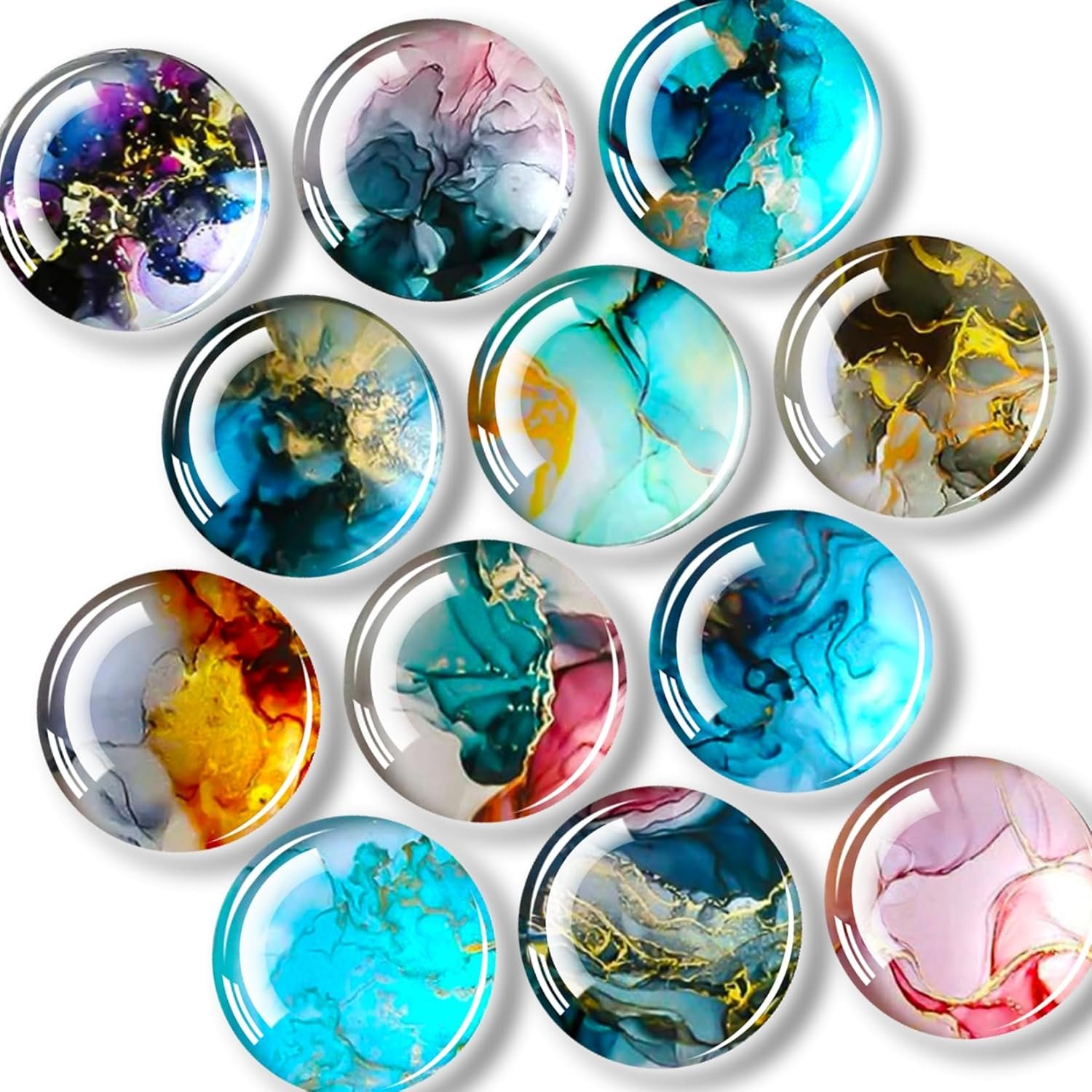 wholesale findmag 12 pcs cute fridge magnet sticker, glass refrigerator magnets, strong magnets for whiteboard, classroom, kitchen, office, home, cabinet, and photos factory & supplier oem
