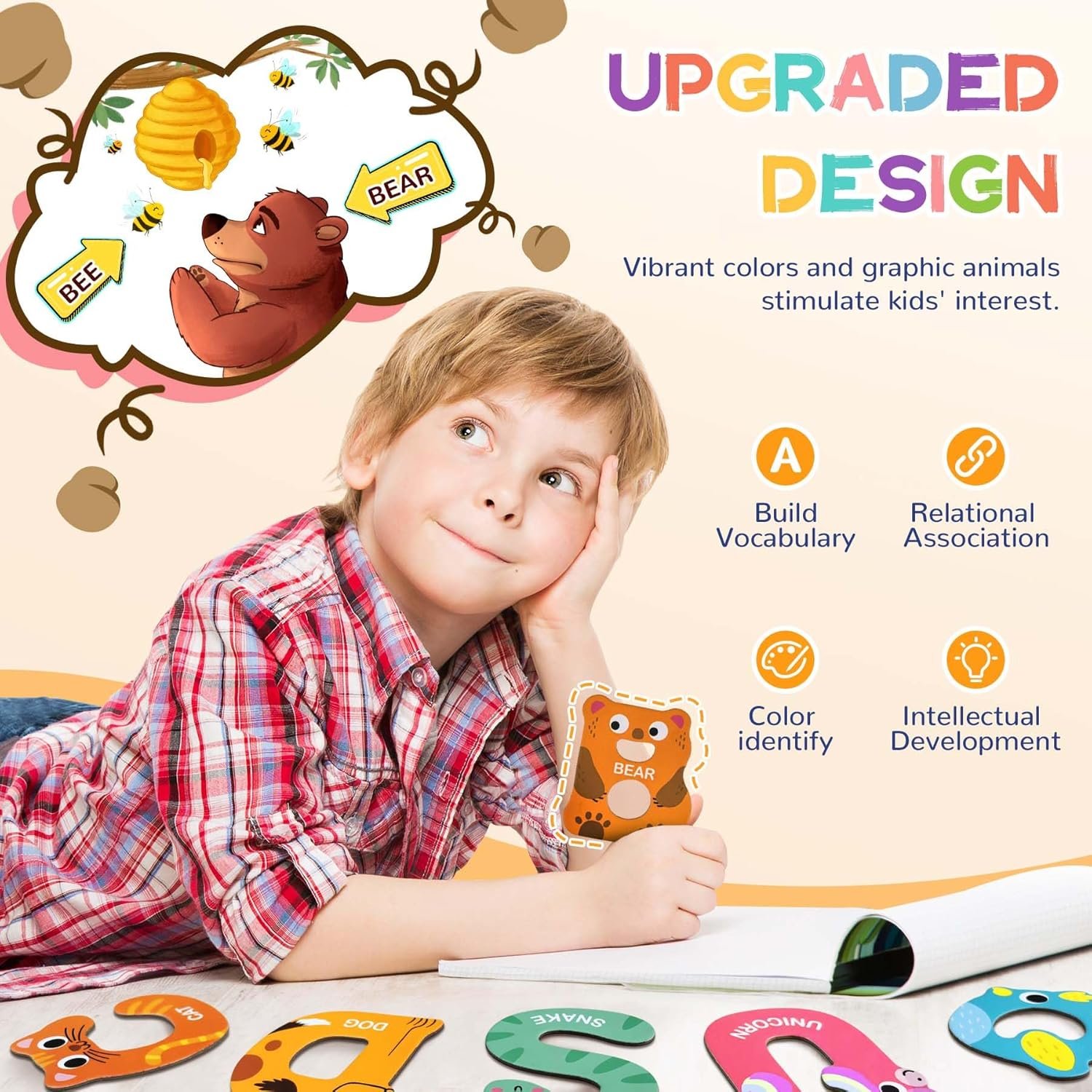 wholesale magnetic letters and numbers for kids, animal alphabet fridge magnets for toddlers, colorful abc magnetic letter refrigerator toys for preschool learning spelling factory & supplier oem