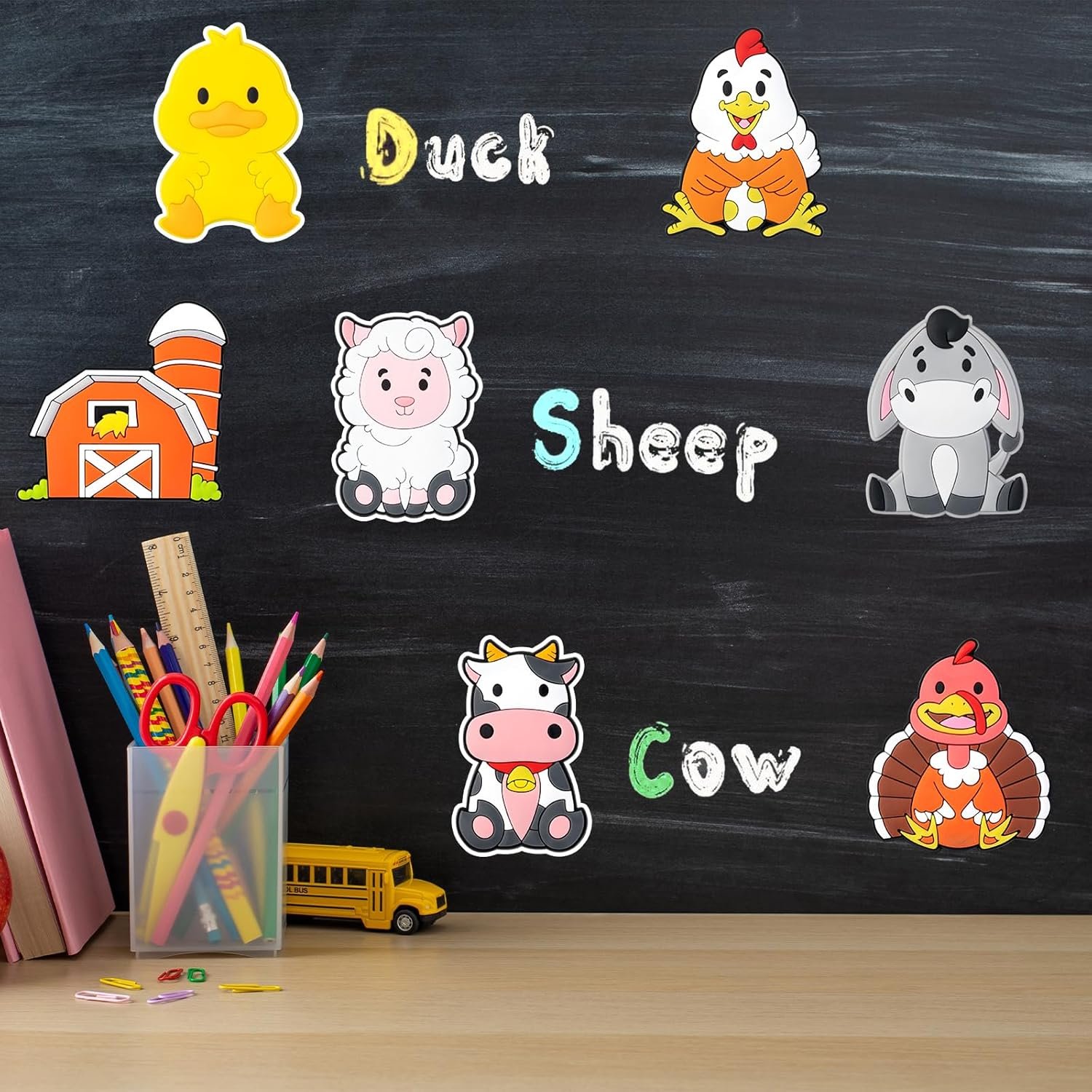 wholesale fridge magnets for toddlers 1-3, farm animal refrigerator magnet for kids, baby educational gift, full back magnetic kids magnets factory & supplier oem