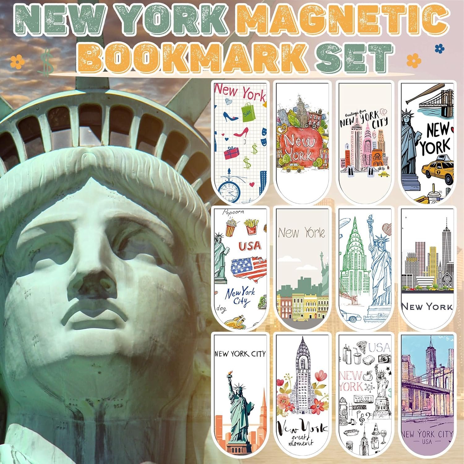 wholesale 60 pcs traveling city magnetic bookmarks new york florida city bookmark nyc florida gifts usa city souvenirs for new york florida traveler party gifts office supplies (new york) factory & supplier oem