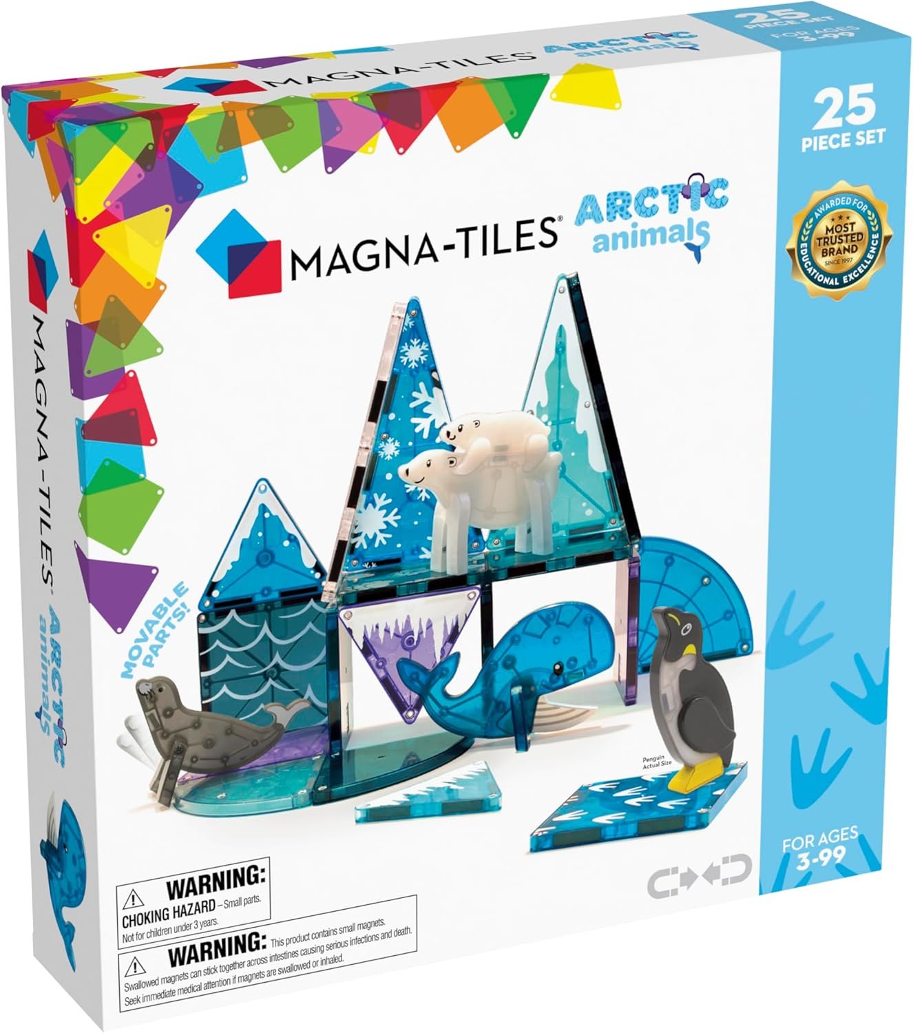 wholesale magna-tiles arctic animals 25-piece magnetic construction set, the original magnetic building brand factory & supplier oem
