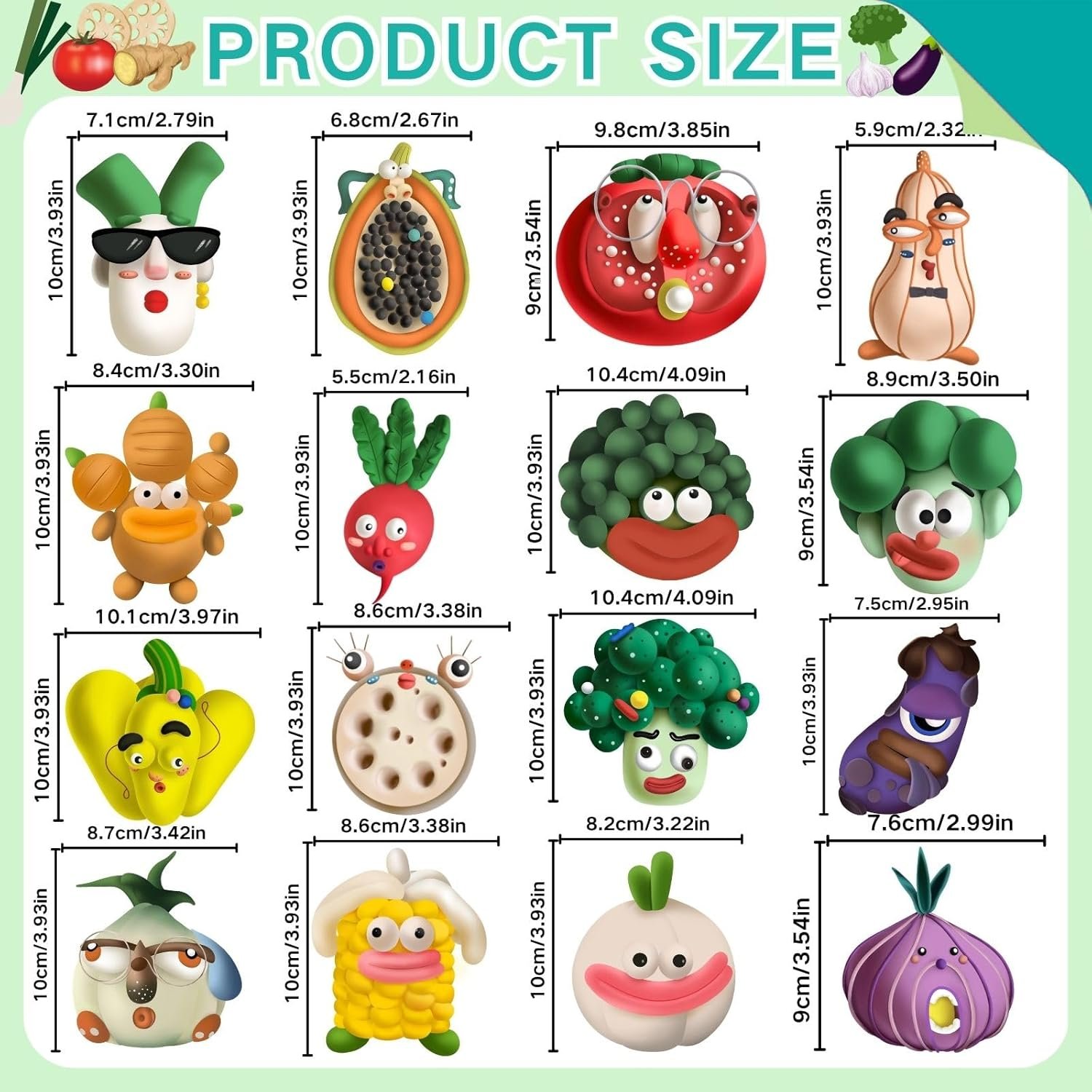 wholesale funny vegetable magnetic decorative stickers set of 16, novelty veggie tales cruise cabin door magnets, vegan decorative fridge magnets car stickers for adults kids funny gag gifts factory & supplier oem