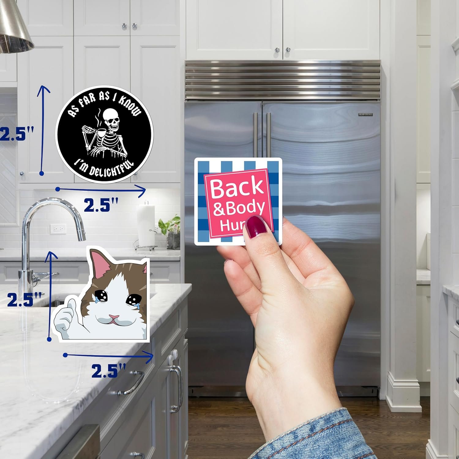 wholesale debinolo 16 pcs funny fridge magnets for adults, and words for refridgerator cabinet door dishwasher filing cabinets tool box home/office decoration factory & supplier oem