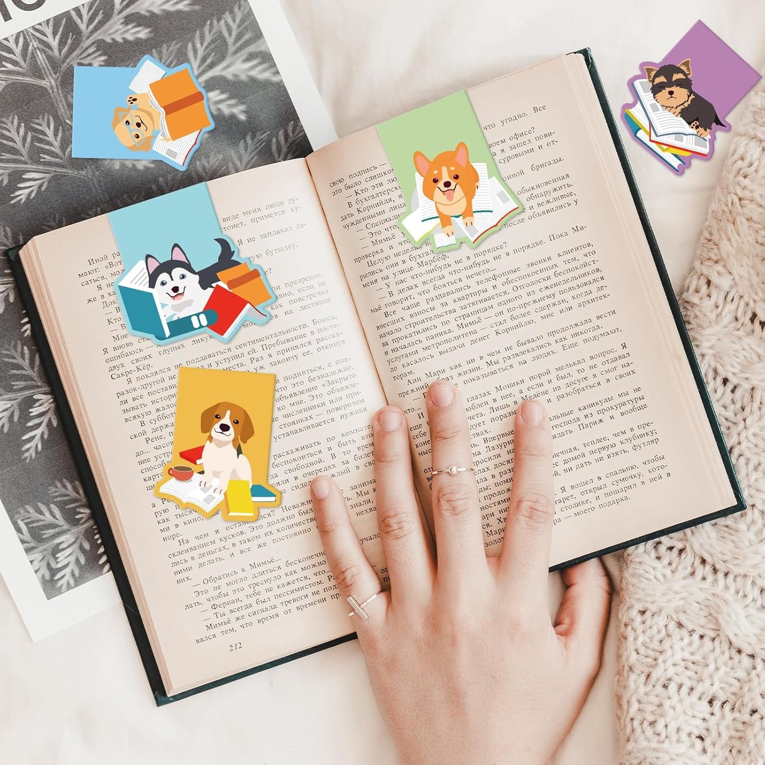 wholesale 8pcs dog magnetic bookmark cute puppy book marker animal magnet page clip for teacher student reading book lover gift factory & supplier oem