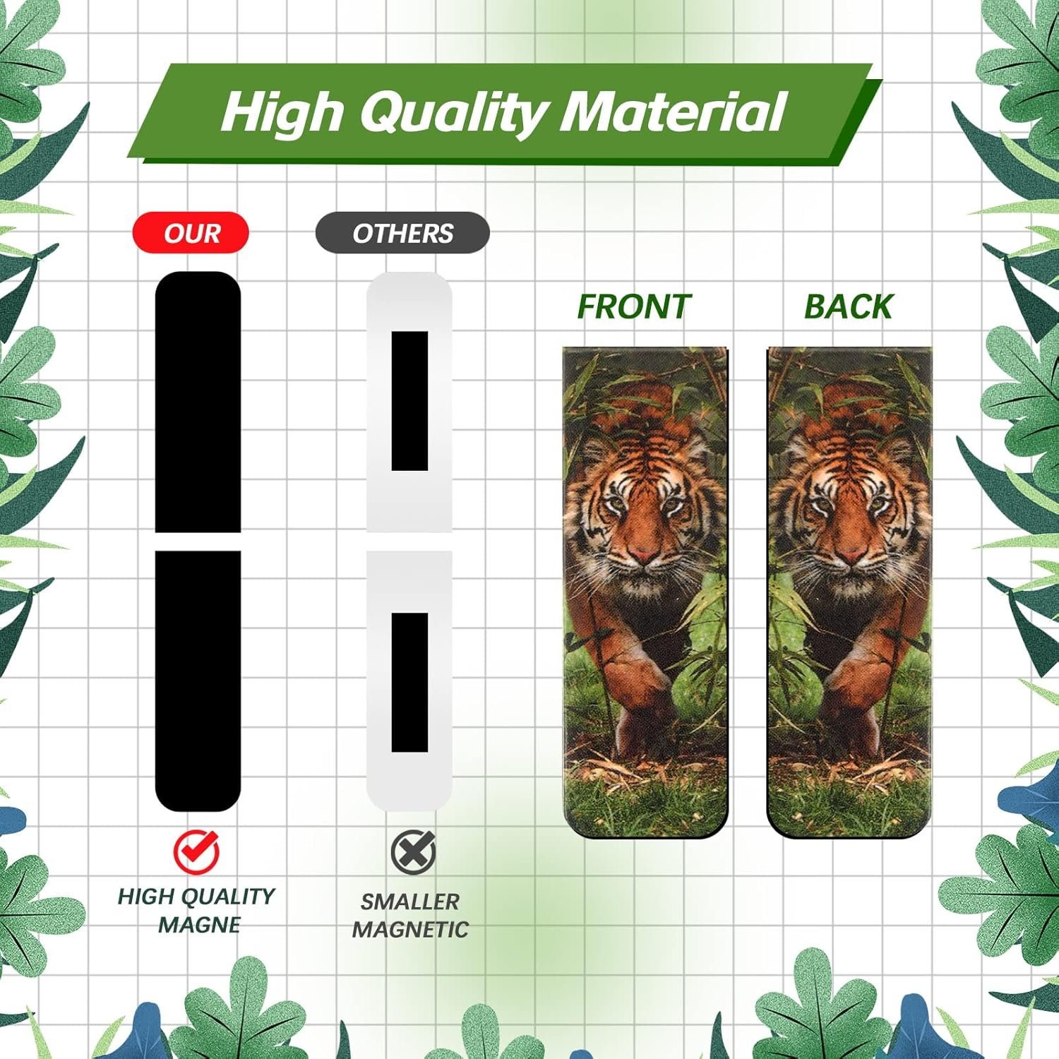 wholesale 30 pieces cute wild animal bookmarks for book lovers, magnetic bookmarks for boys girls magnet page clip marker multiple patterns for kids students reading school library supplies factory & supplier oem
