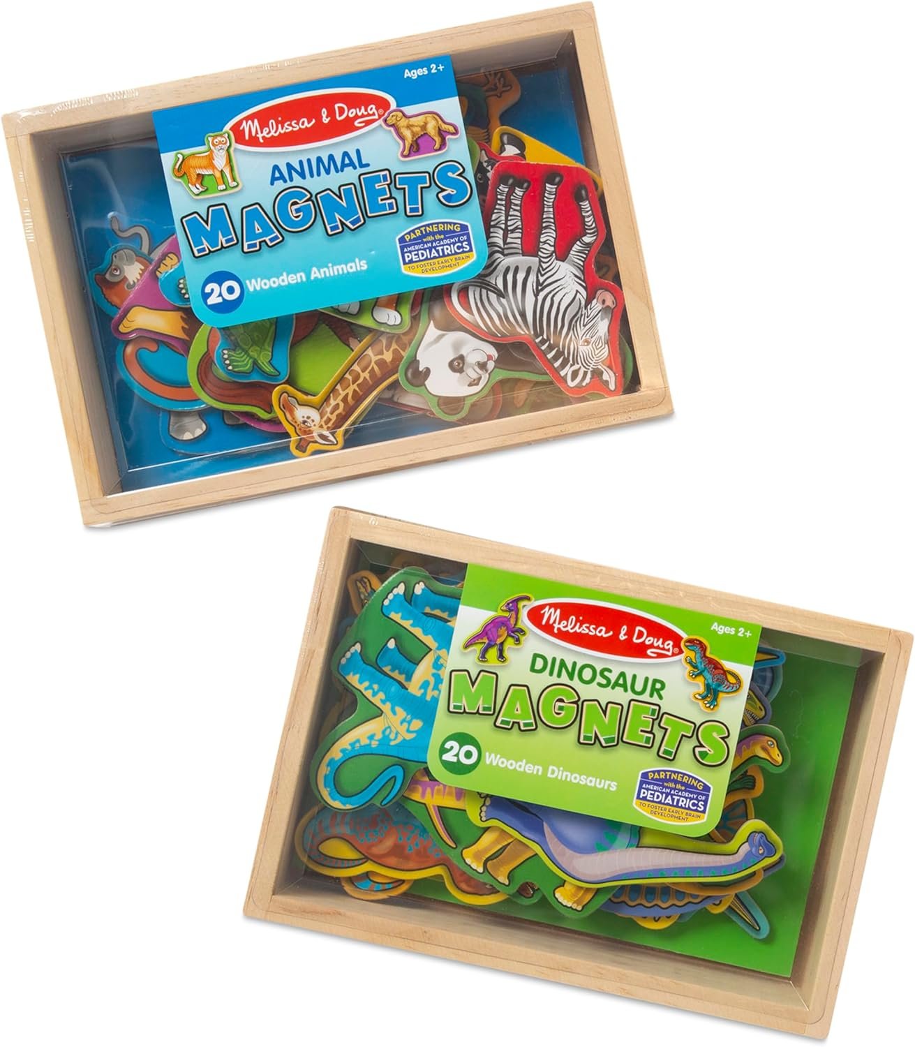 wholesale melissa & doug wooden magnets set - animals and dinosaurs with 40 wooden magnets factory & supplier oem